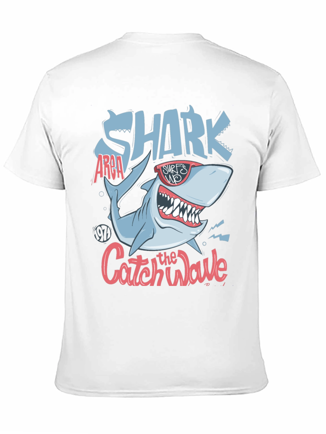 Shark Catch the Wave Graphic Tee - Surfs Up!