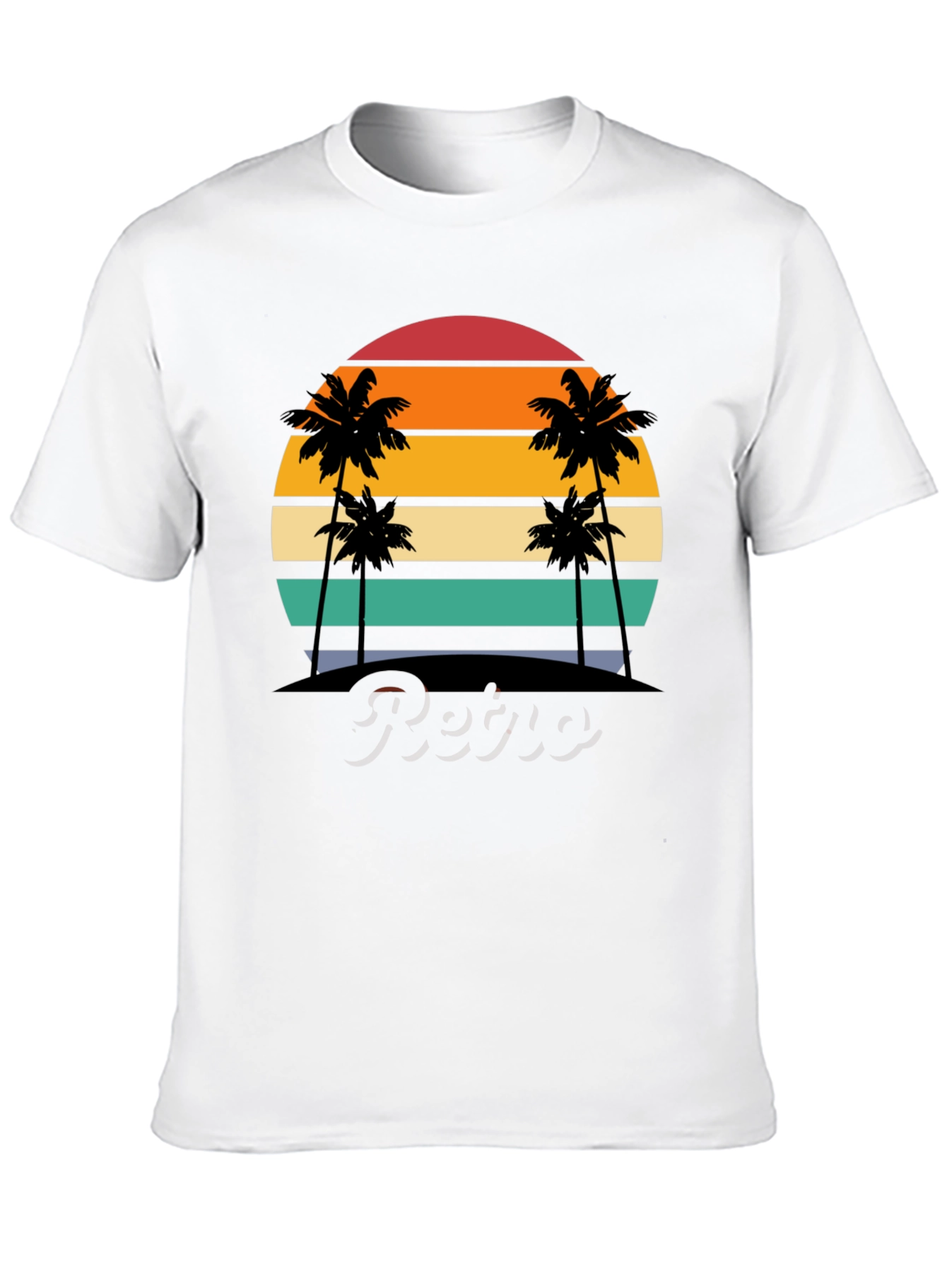 Retro Sunset Palm Tree T-Shirt