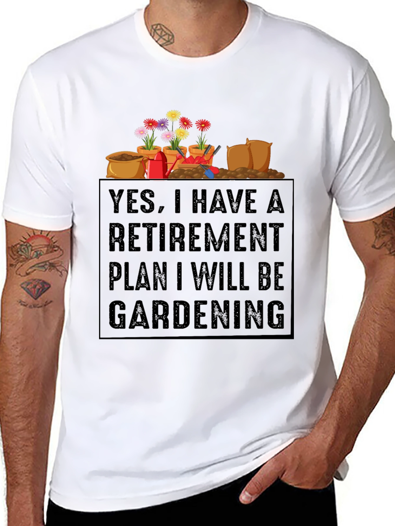 Retirement Gardening Plan Graphic Tee
