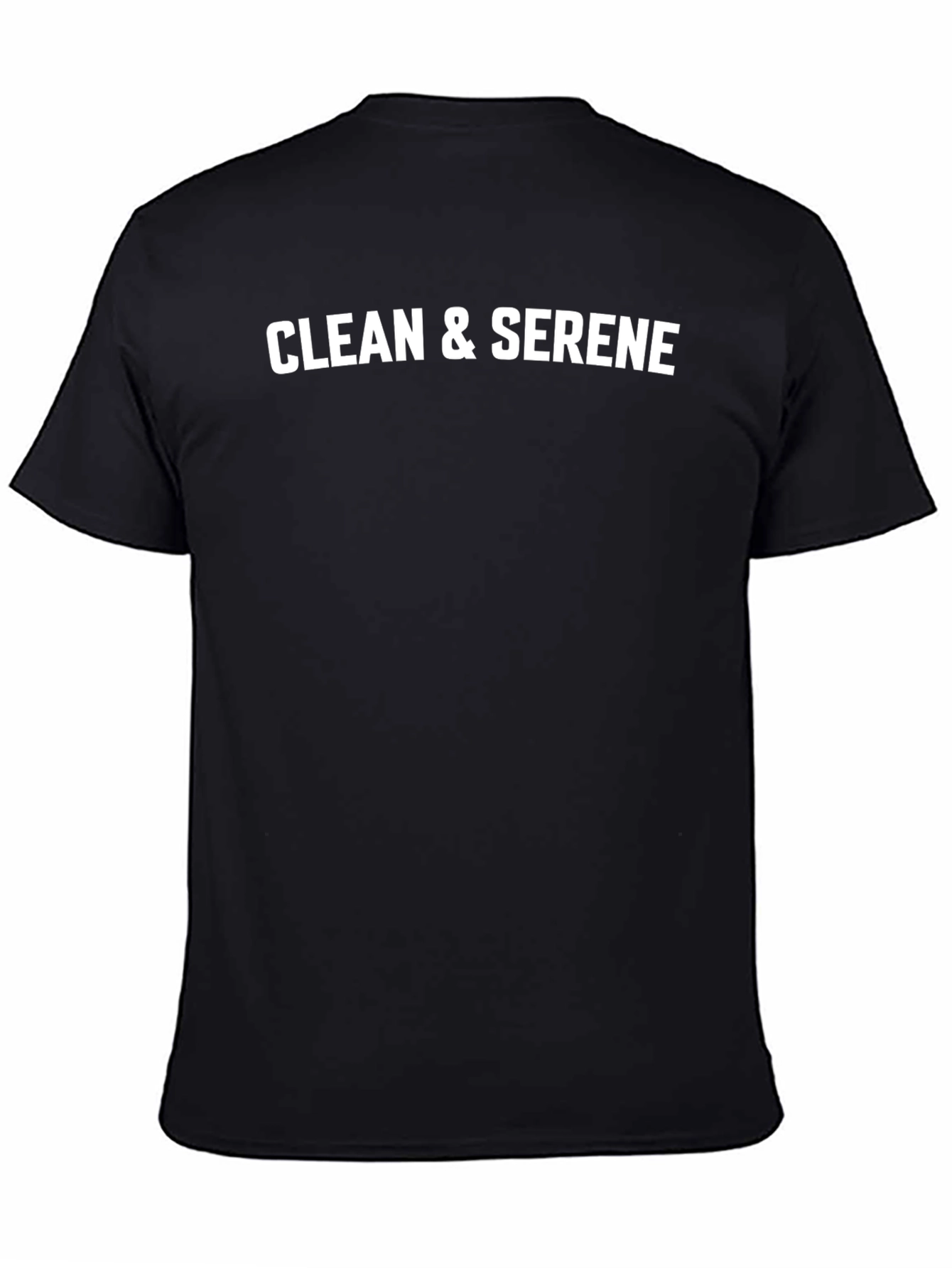Clean & Serene Graphic Tee - Black