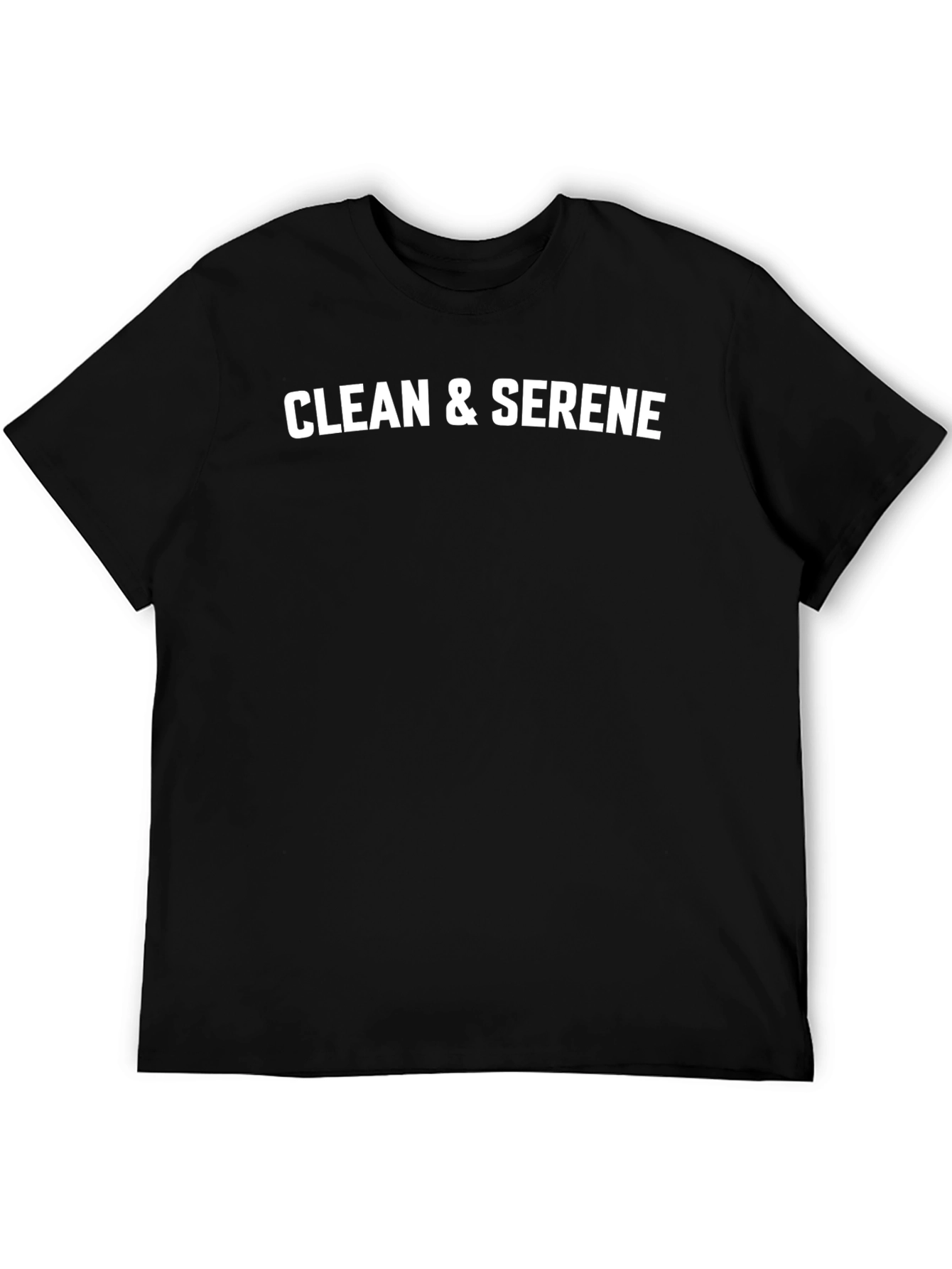 Clean & Serene Graphic Tee - Black