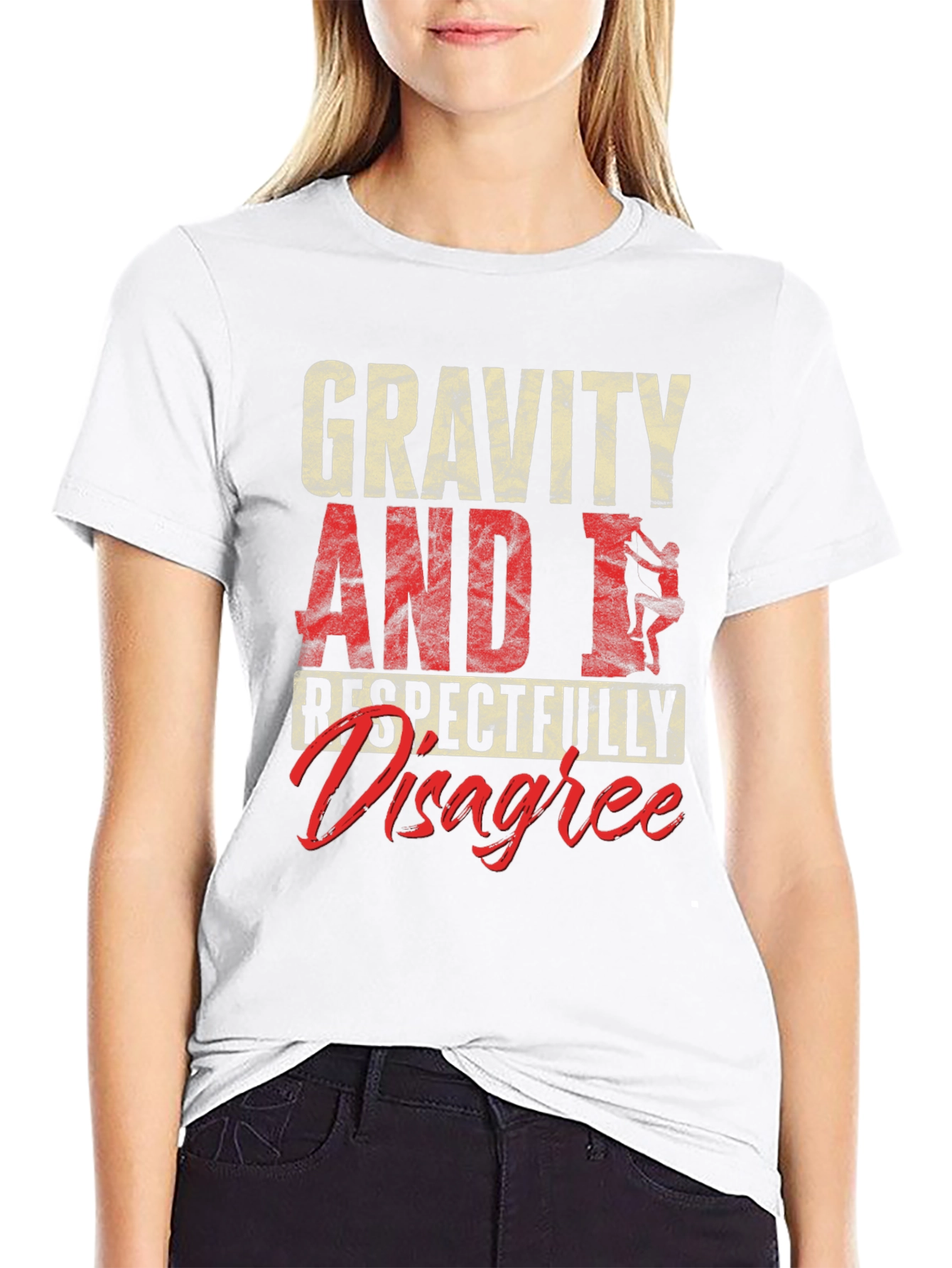 Gravity Disagree T-Shirt Climbing Rock Sports Tee