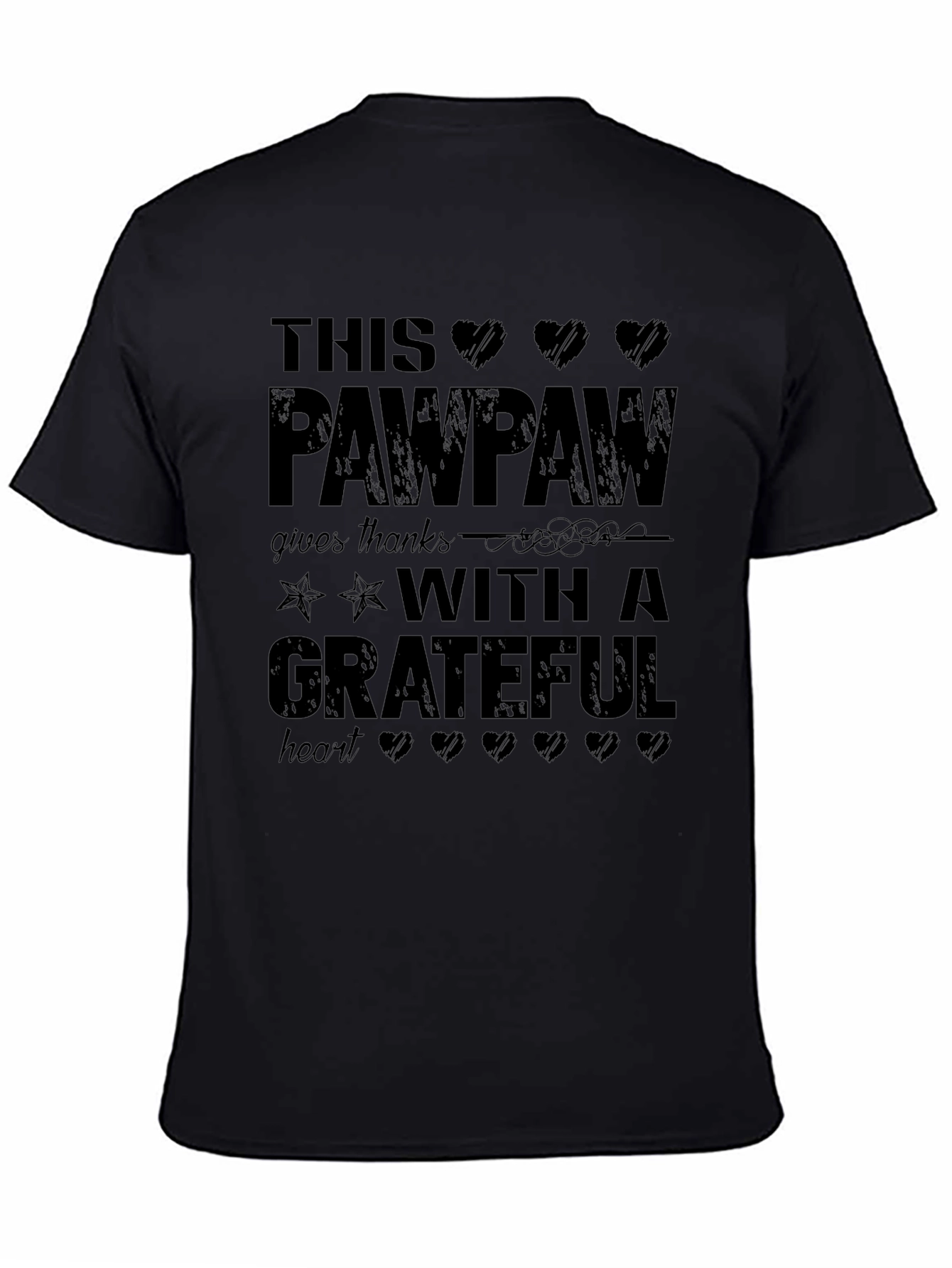 Grateful Pawpaw T-Shirt - Black