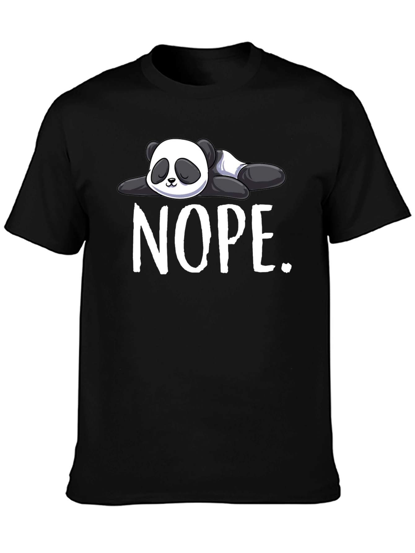 Nope Panda Graphic T-Shirt - Lazy Day Apparel