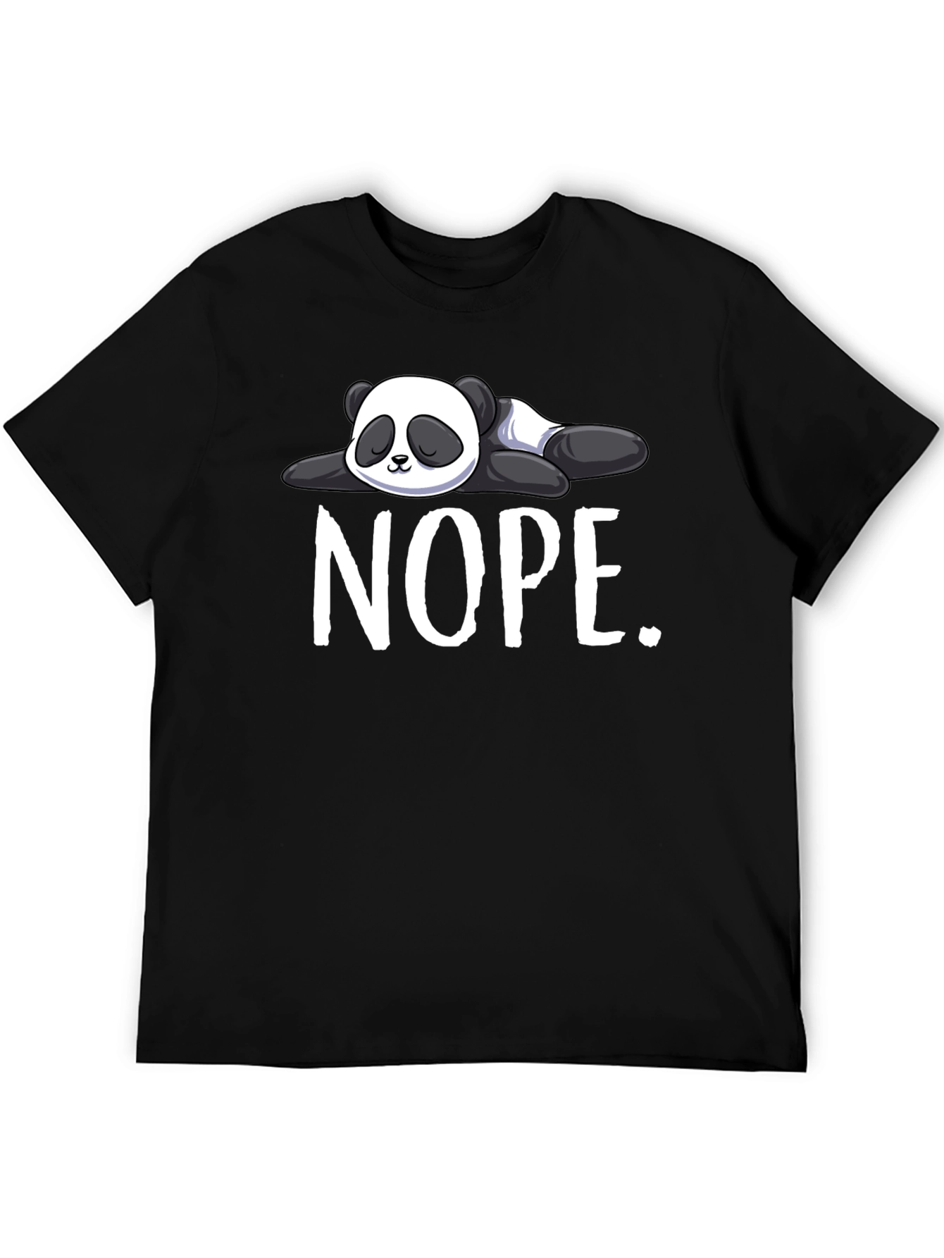 Nope Panda Graphic T-Shirt - Lazy Day Apparel