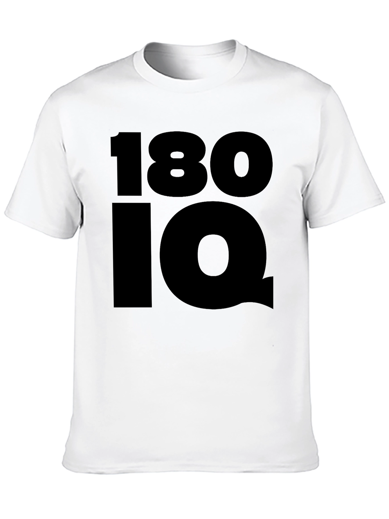 180 IQ Graphic Tee - Black Cotton Comfort