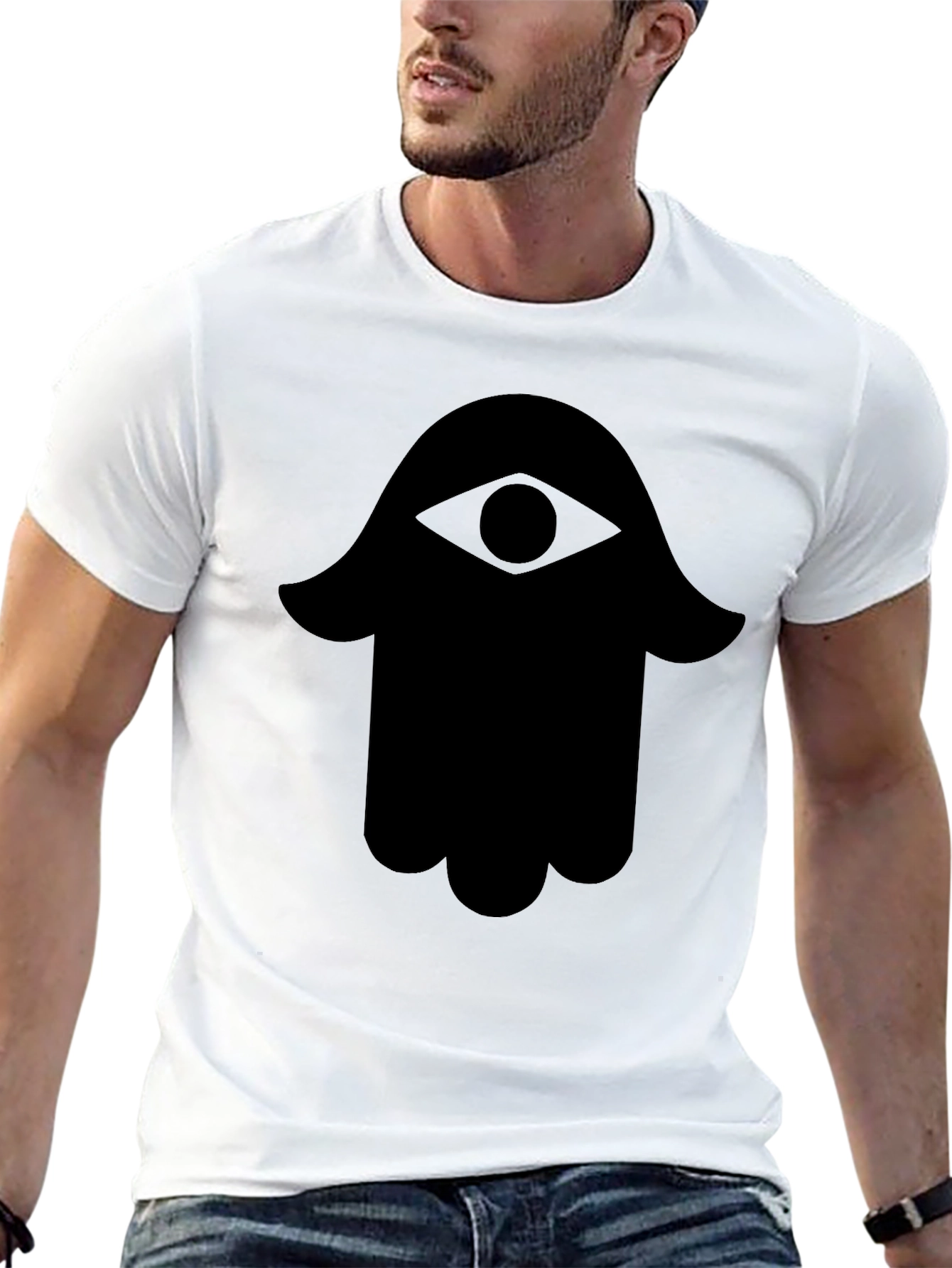 Hamsa Hand T-Shirt - Eye Protection Symbol Tee