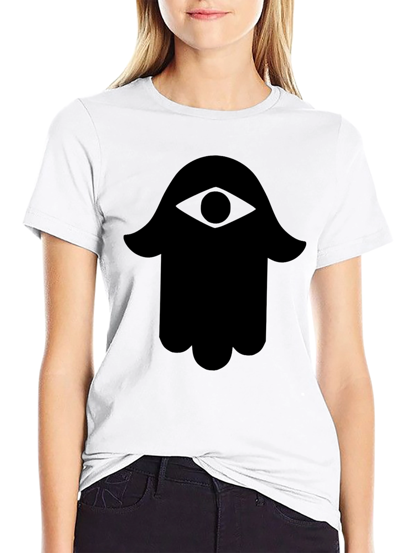 Hamsa Hand T-Shirt - Eye Protection Symbol Tee