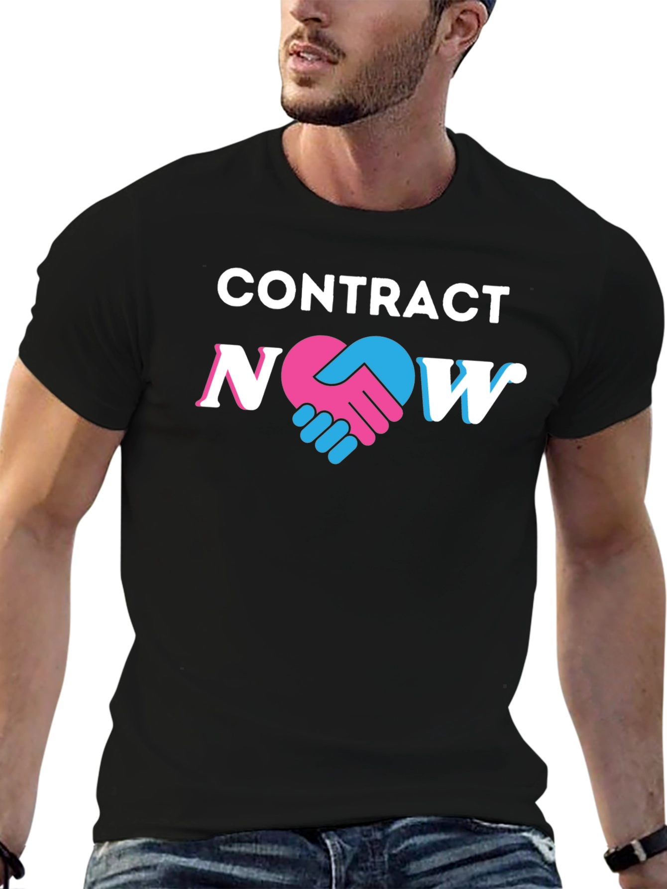 Contract Now Black Graphic Tee