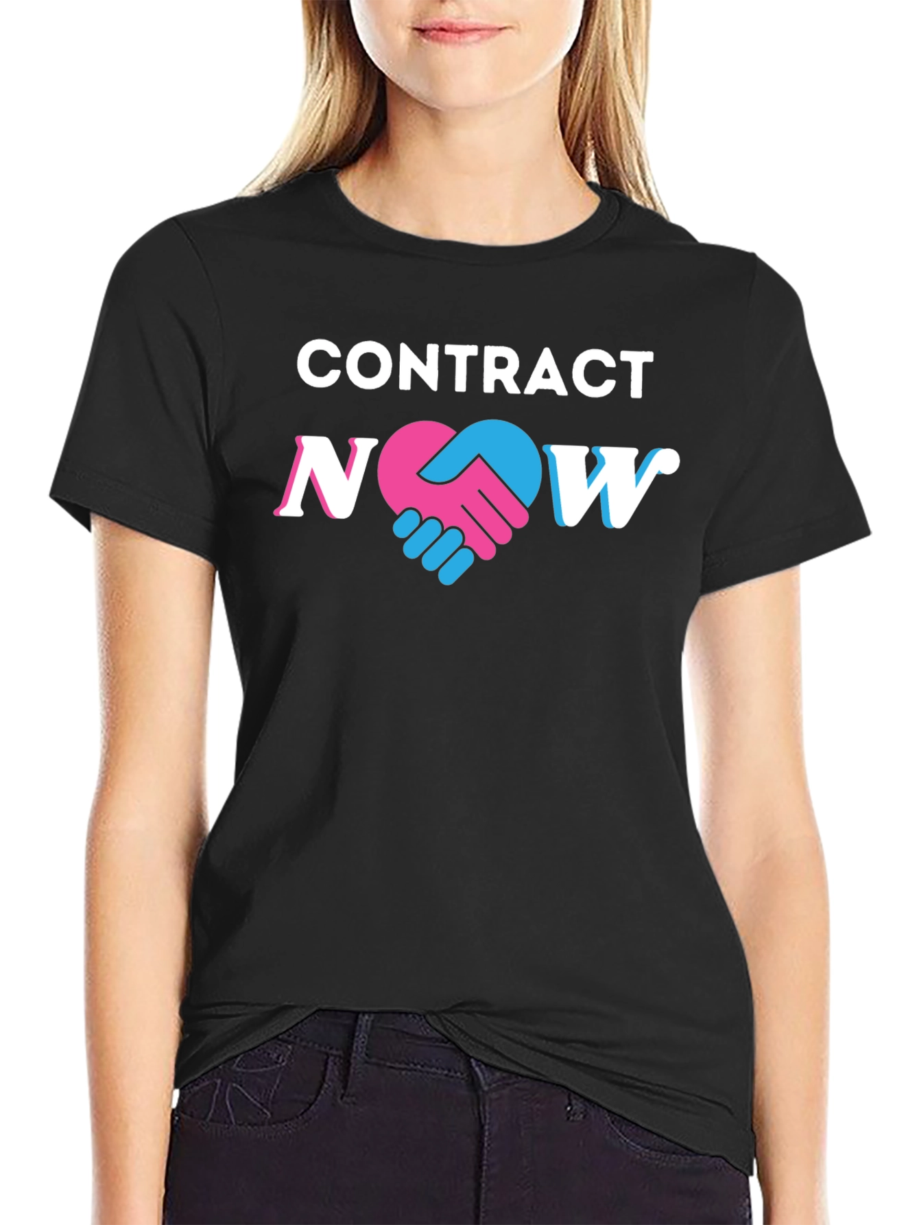 Contract Now Black Graphic Tee