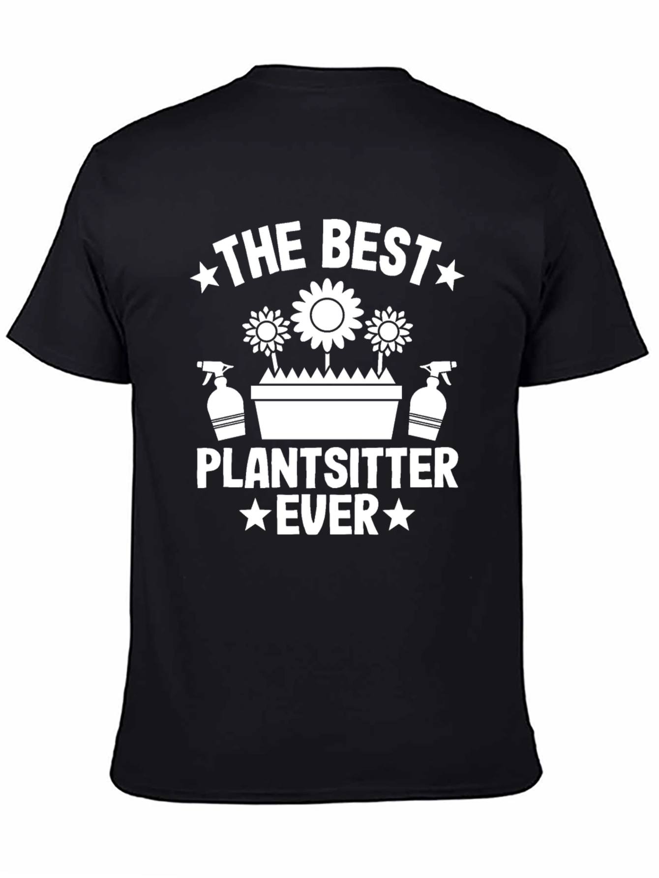The Best Plantsitter Ever Black Graphic Tee