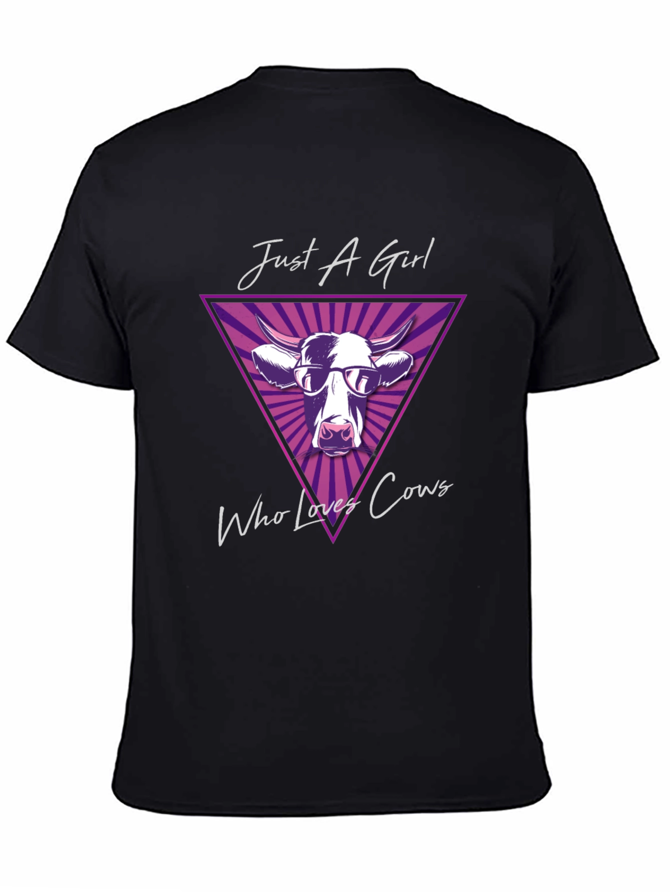 Just a Girl Who Loves Cows Graphic T-Shirt