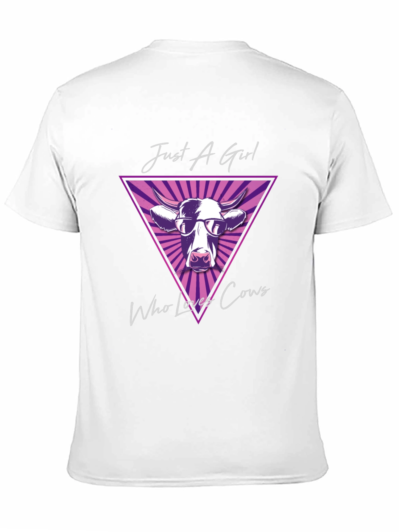 Just a Girl Who Loves Cows Graphic T-Shirt