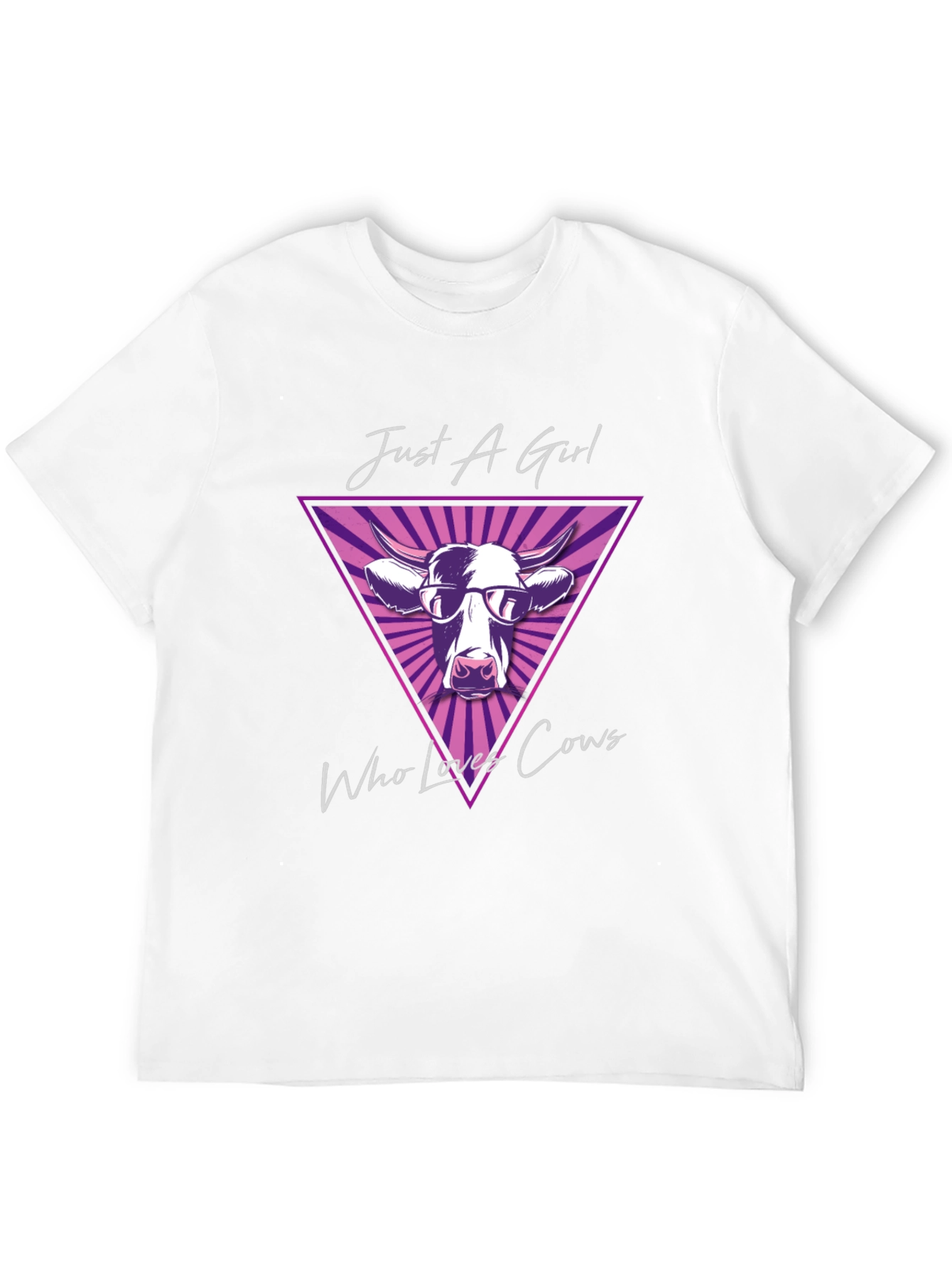 Just a Girl Who Loves Cows Graphic T-Shirt