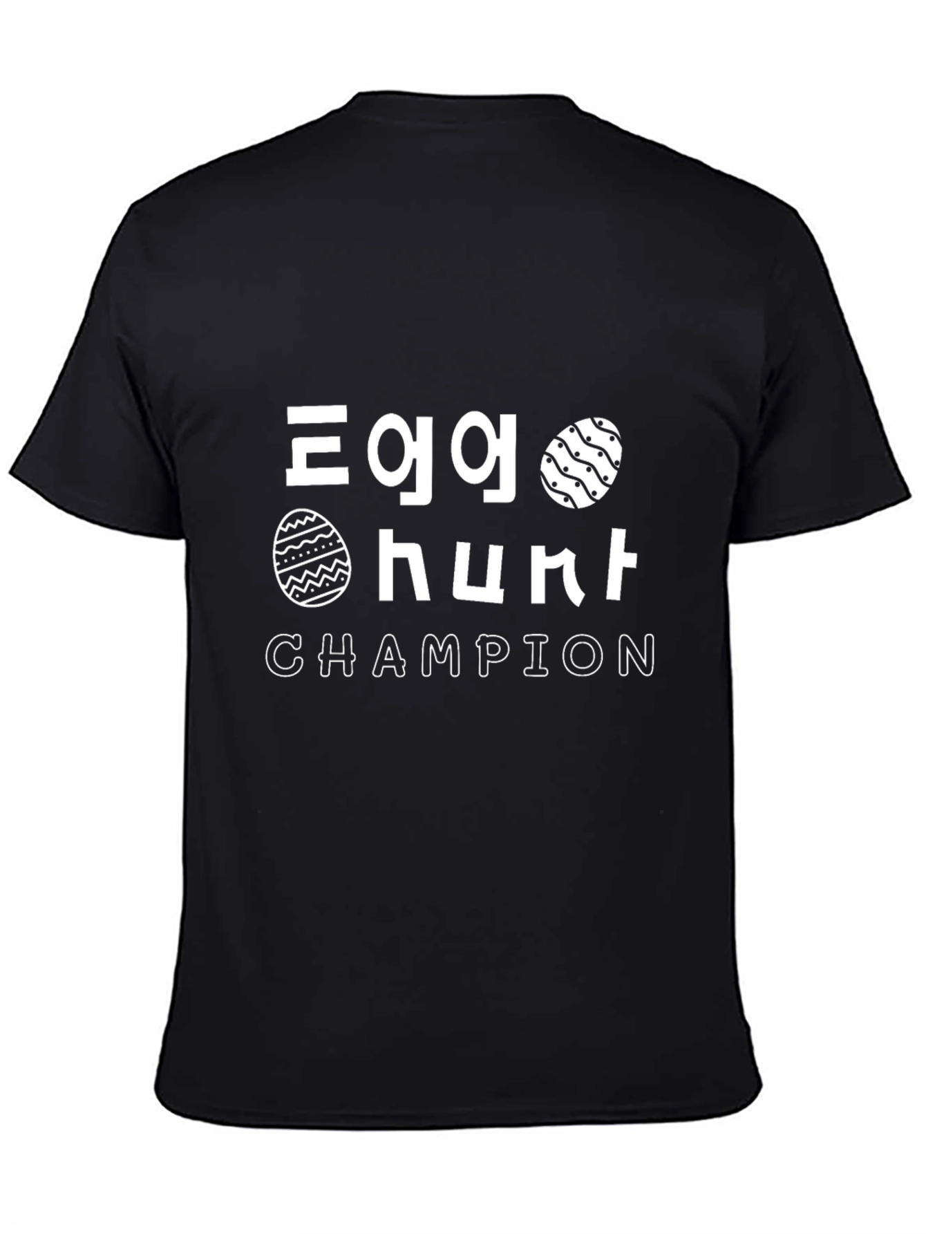 Egg Hunt Champion Black T-Shirt