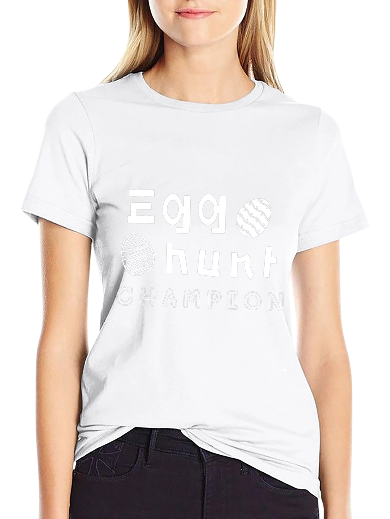 Egg Hunt Champion Black T-Shirt