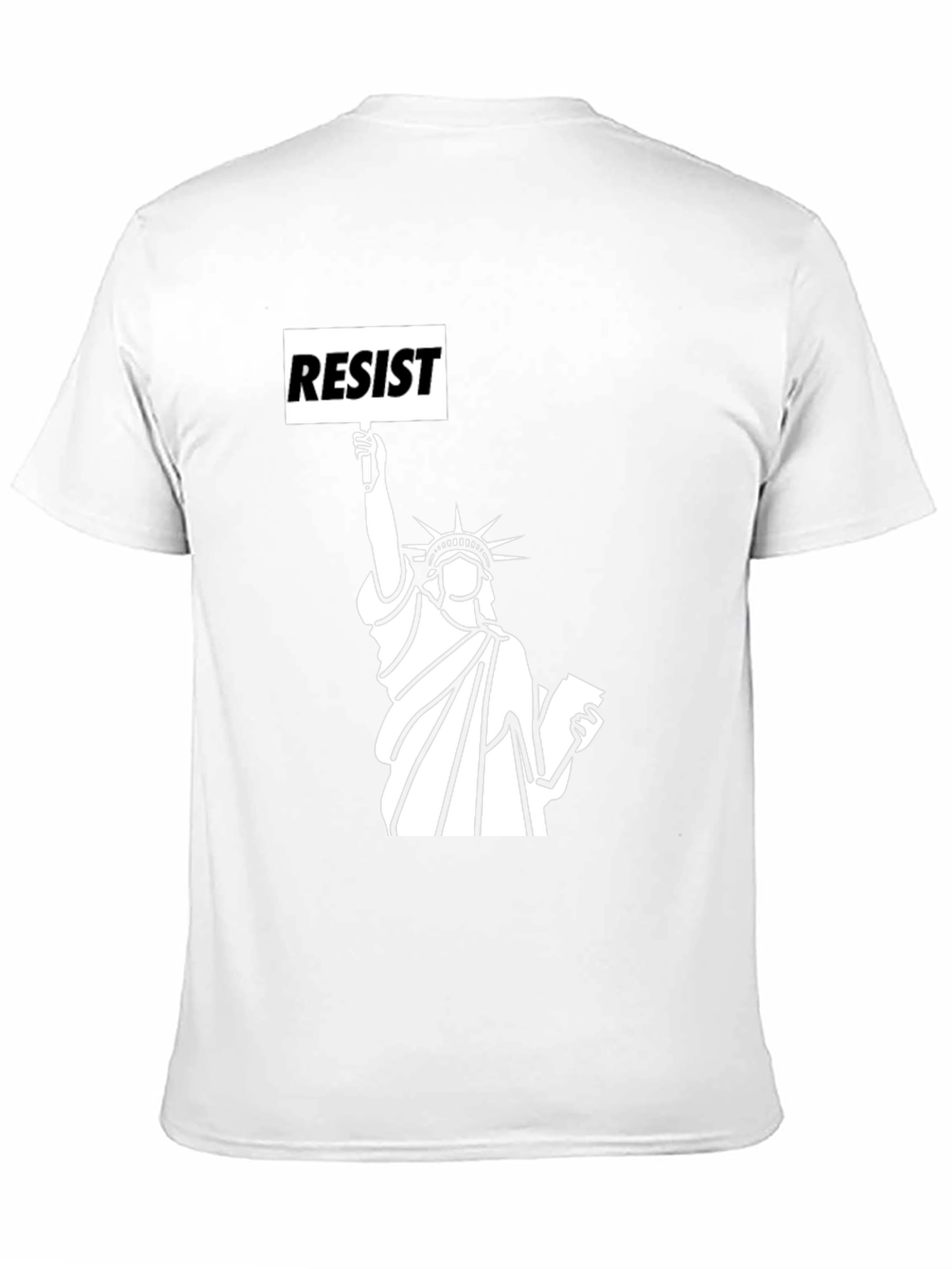 Resist Statue of Liberty Black T-Shirt