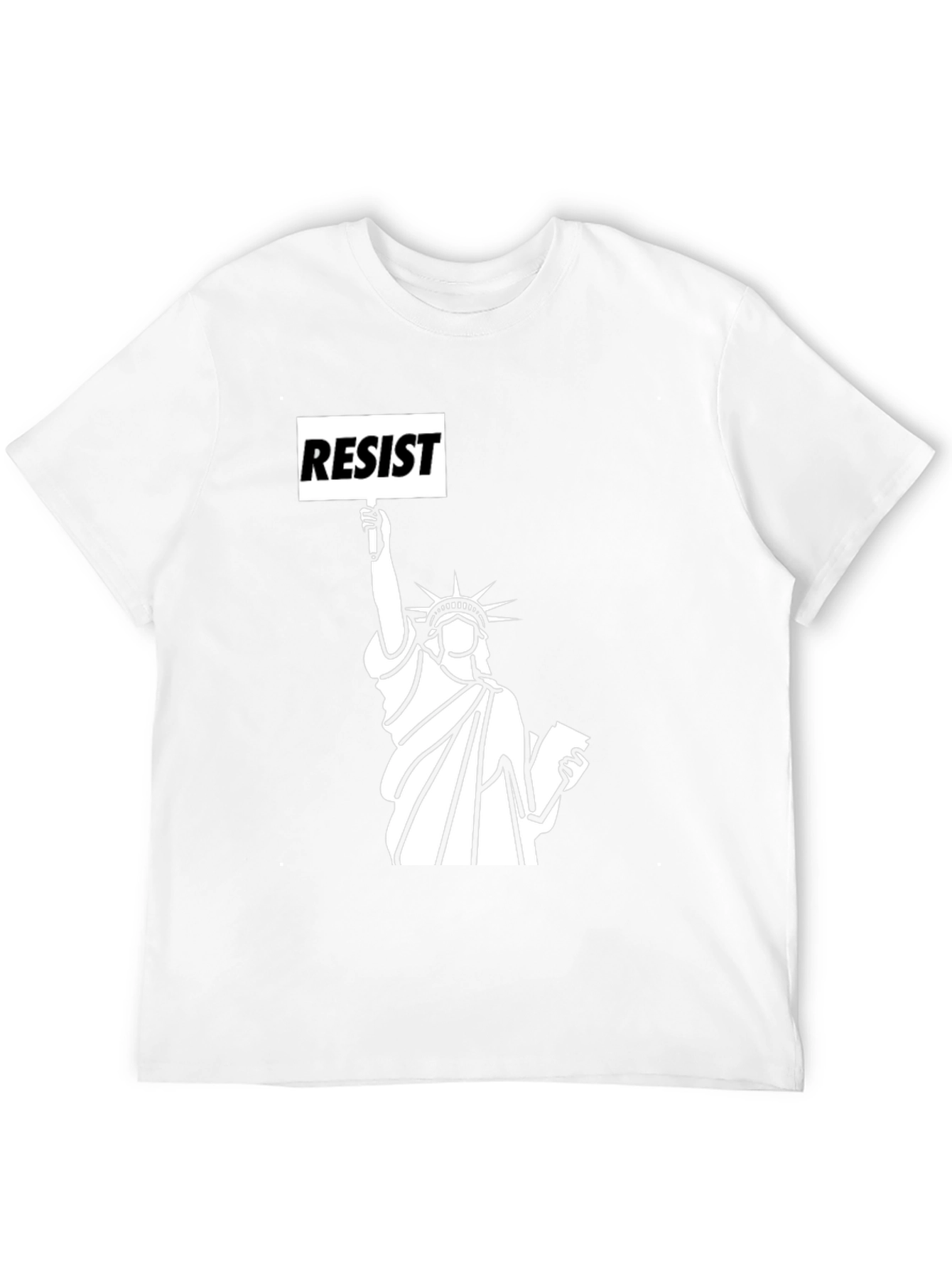 Resist Statue of Liberty Black T-Shirt