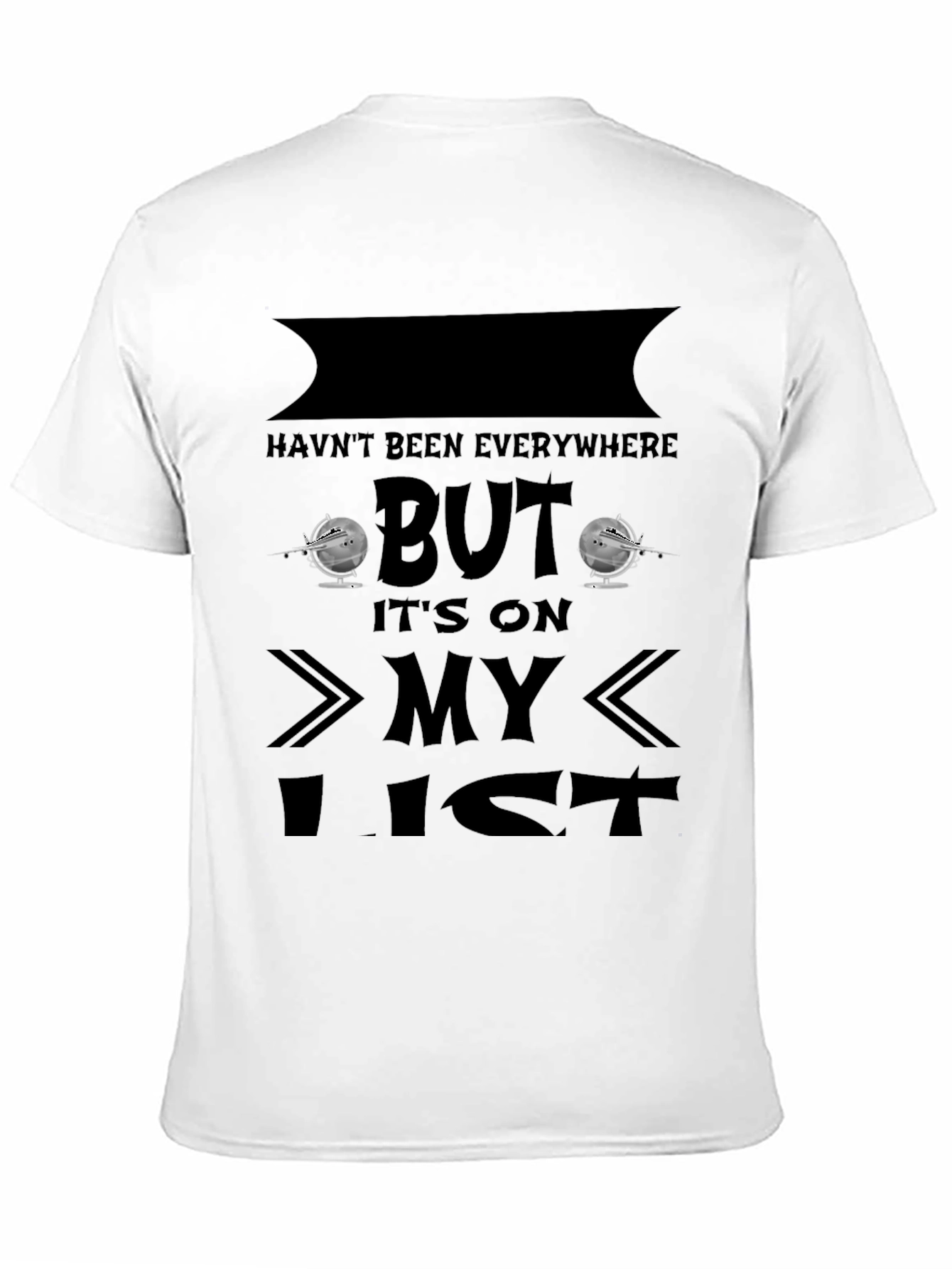 Travelers Bucket List Graphic Tee