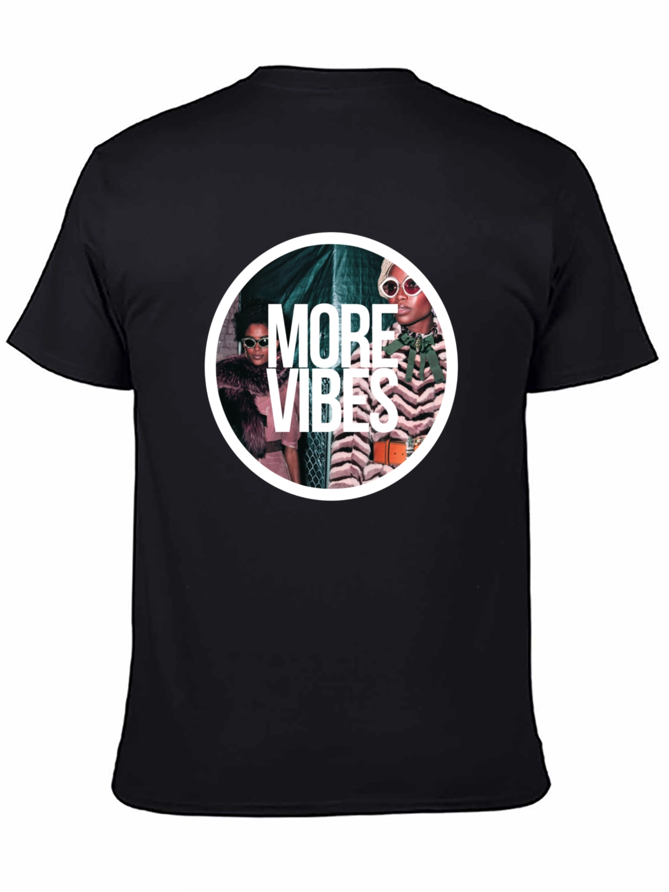 More Vibes Graphic Black T-Shirt