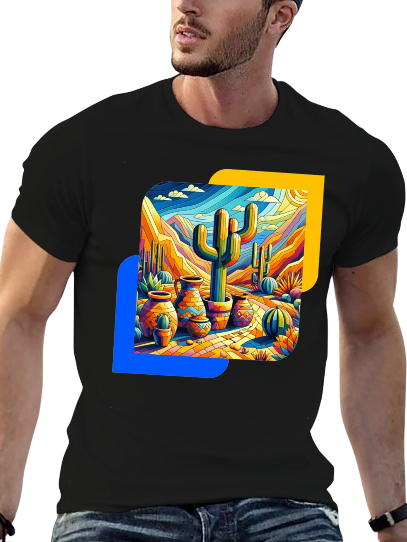 Desert Cactus Art T-Shirt