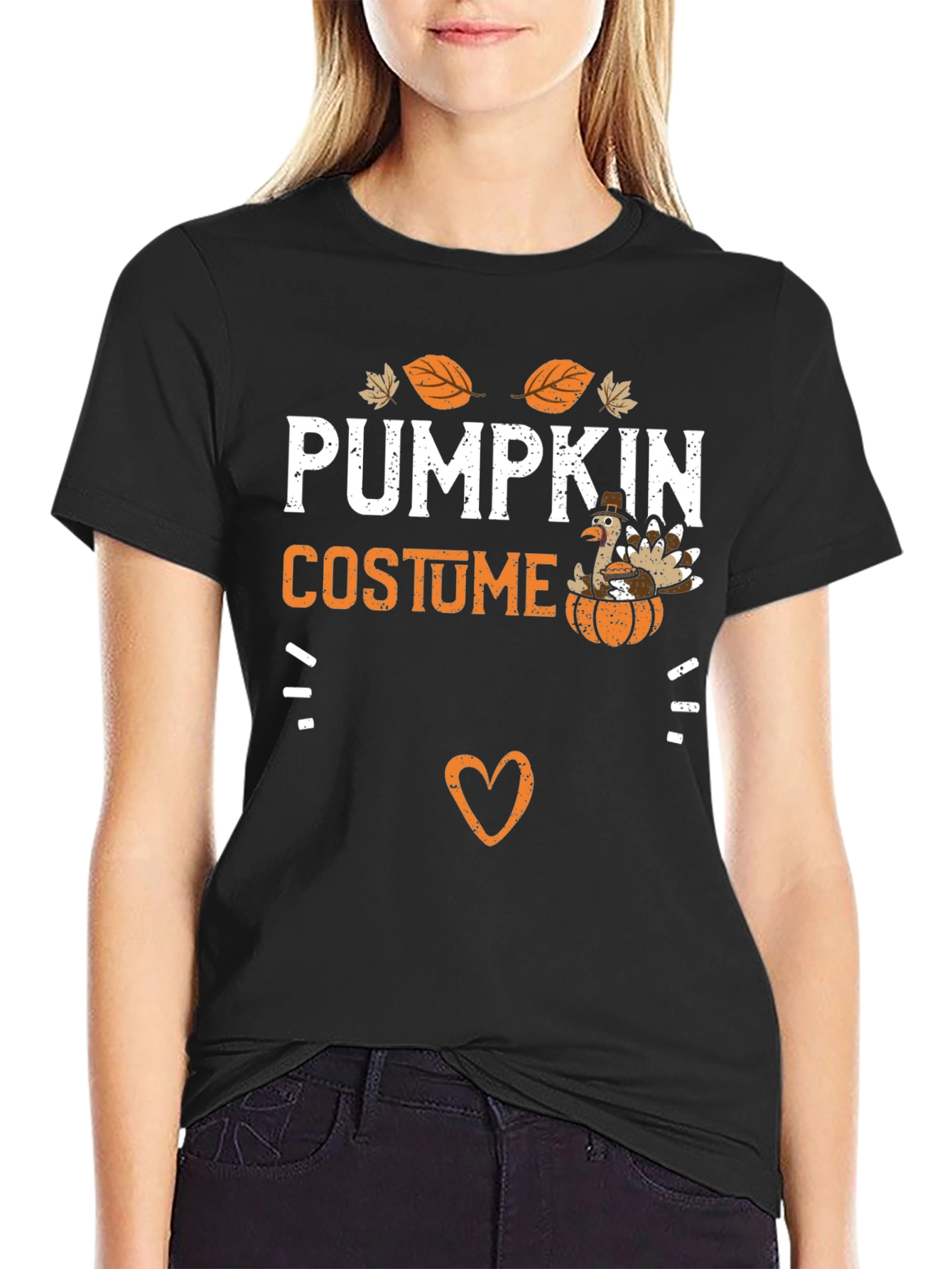 Pumpkin Costume Turkey Thanksgiving T-Shirt