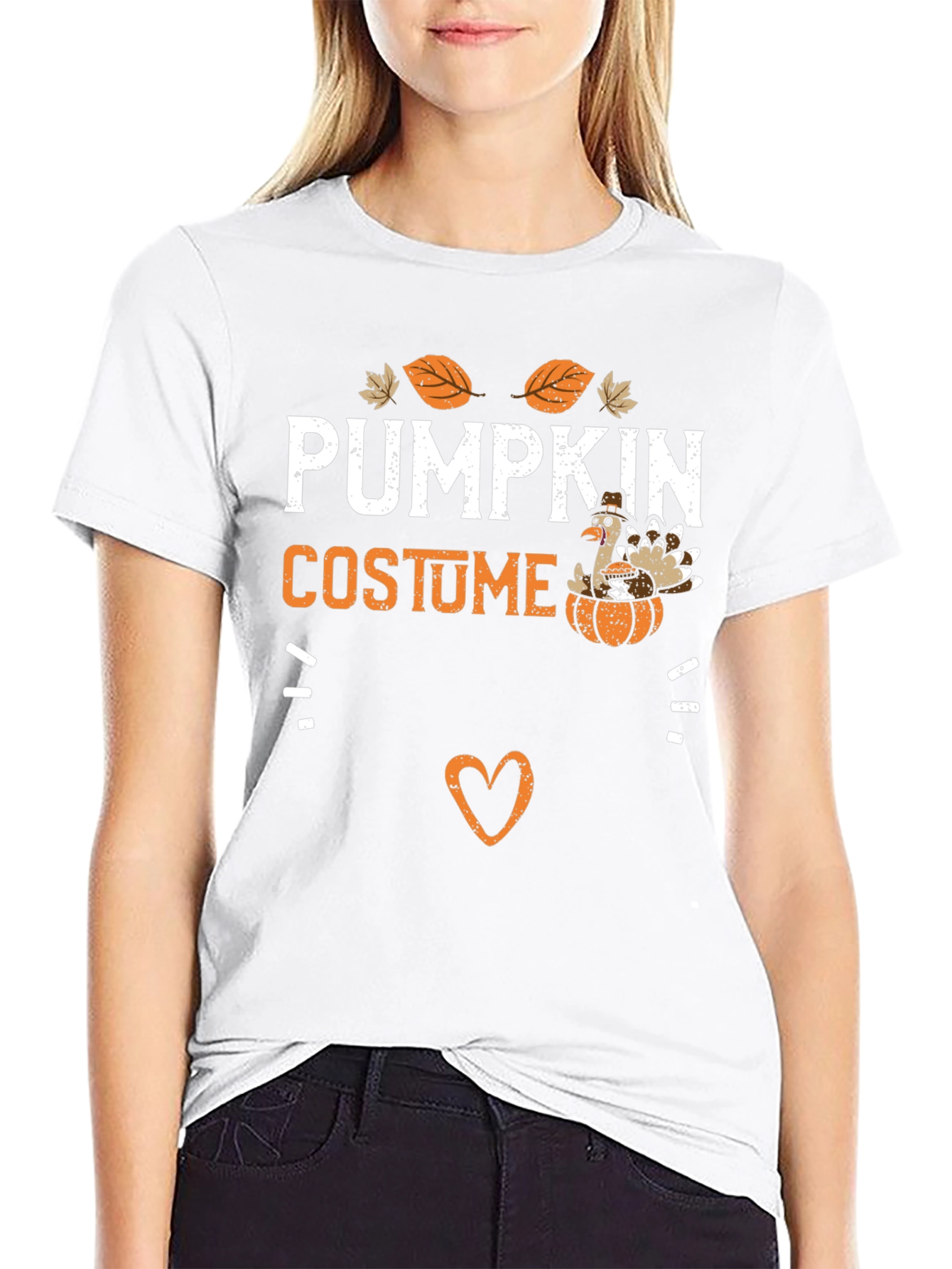 Pumpkin Costume Turkey Thanksgiving T-Shirt