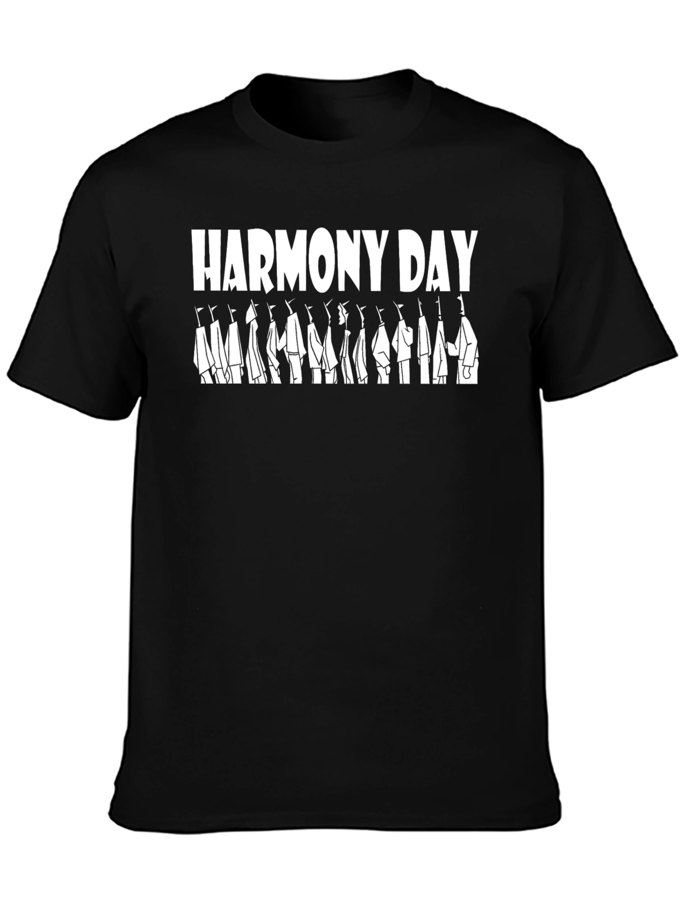 Harmony Day T-Shirt - Black Graphic Tee