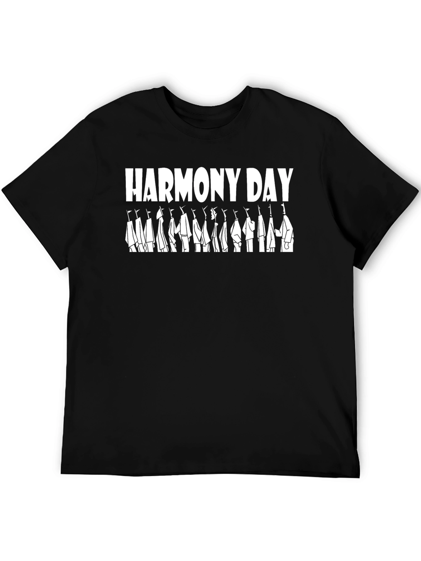 Harmony Day T-Shirt - Black Graphic Tee