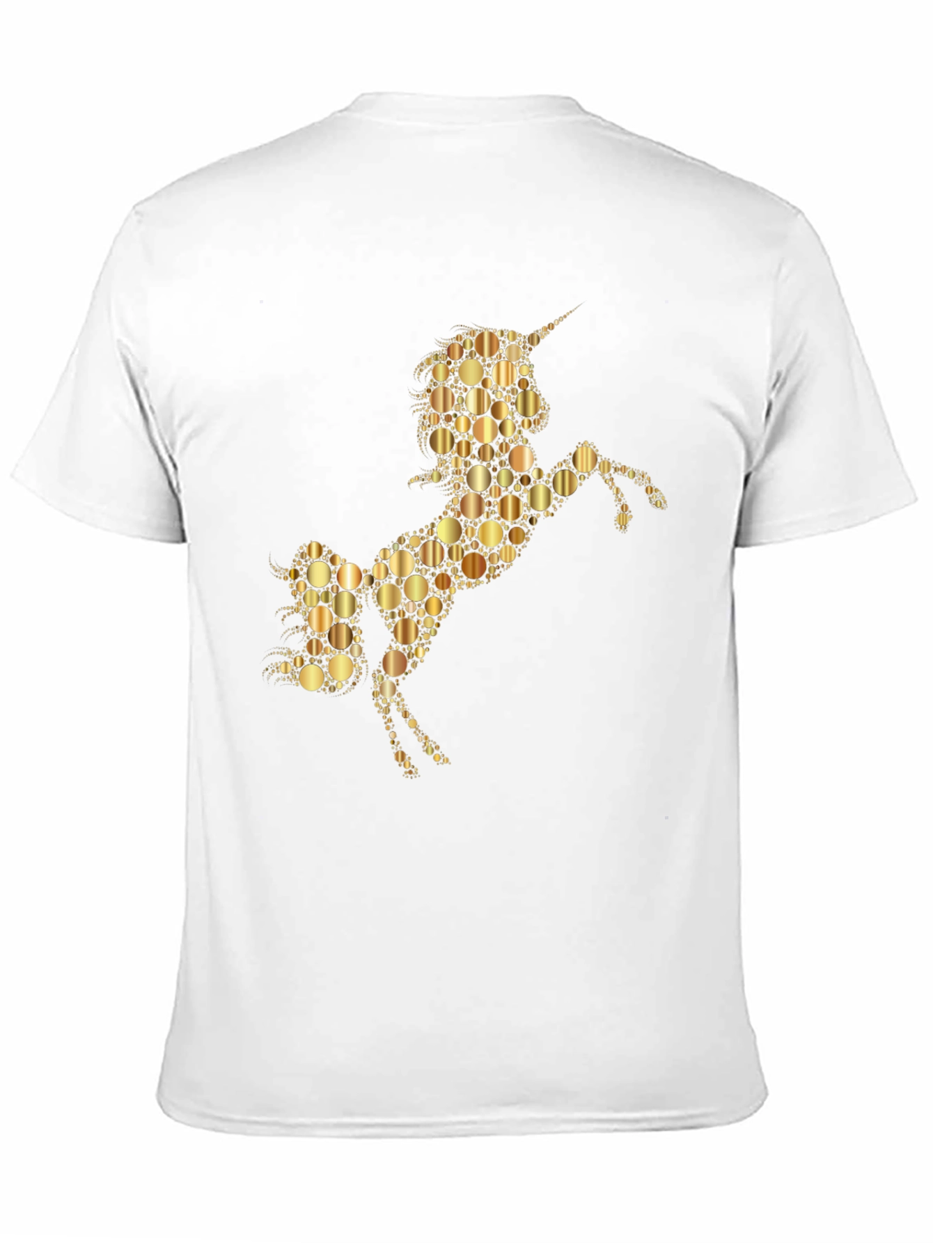 Unicorn Gold Circle Graphic T-Shirt