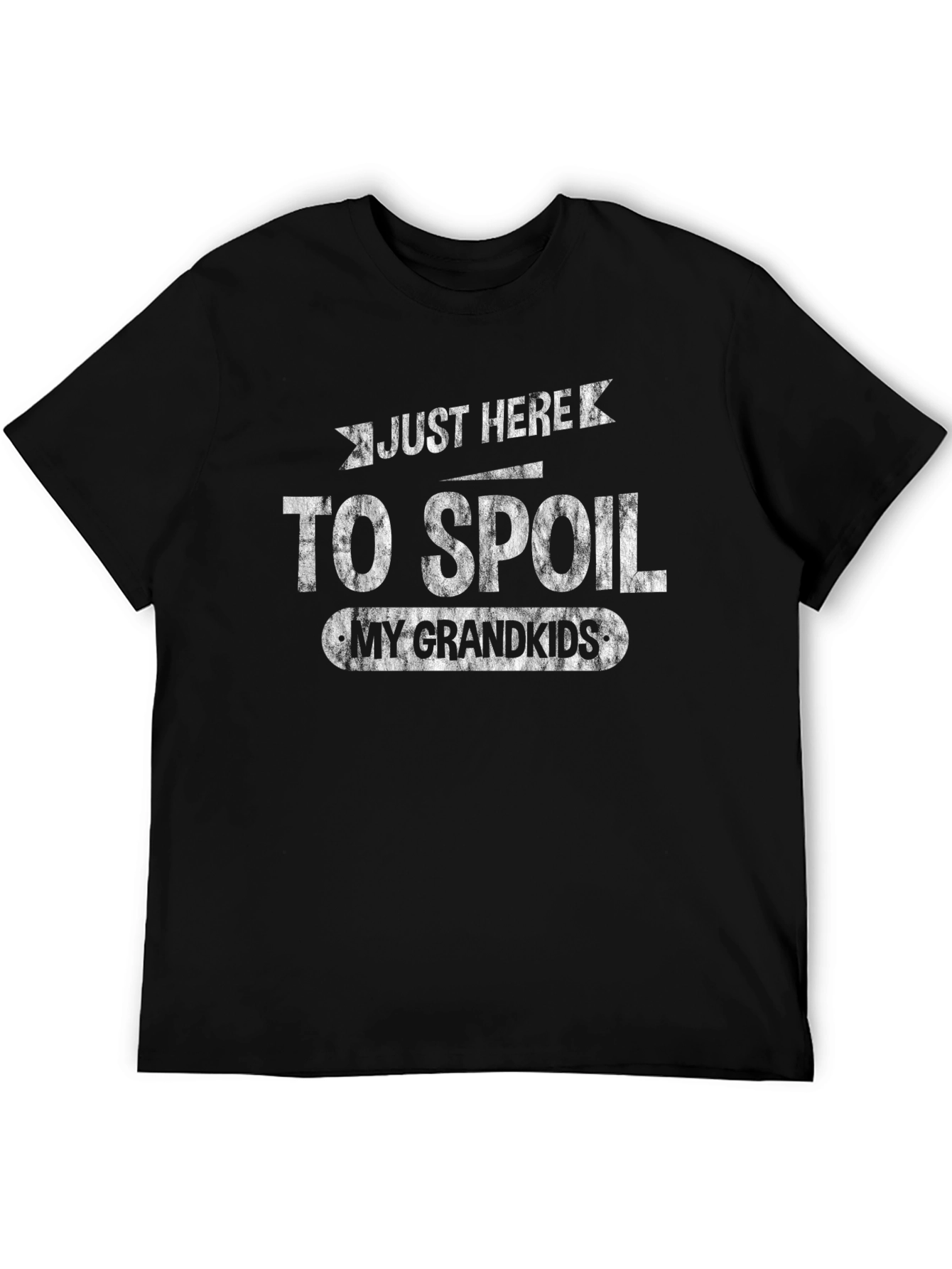 Spoil My Grandkids T-Shirt - Black Cotton Tee