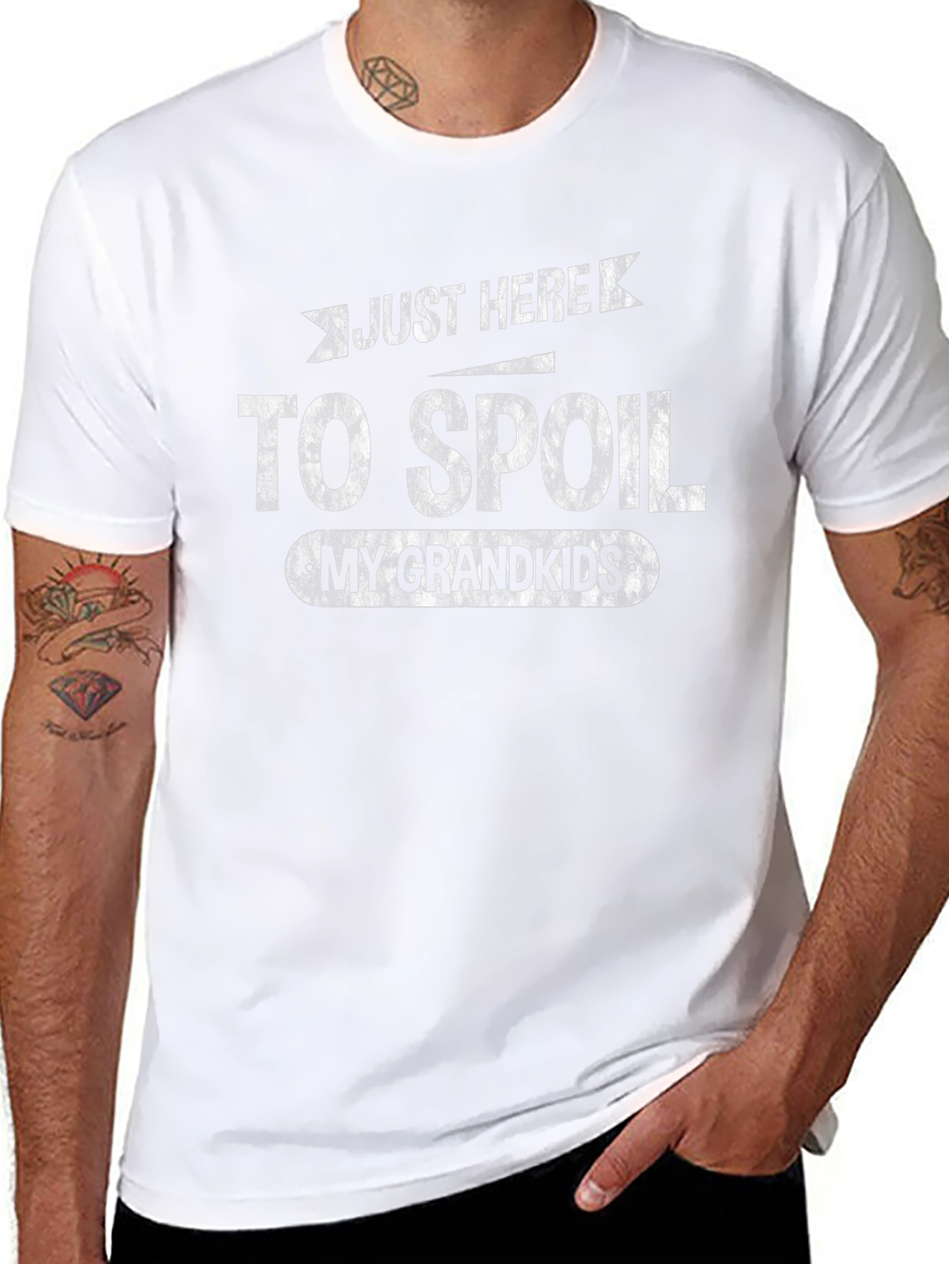 Spoil My Grandkids T-Shirt - Black Cotton Tee