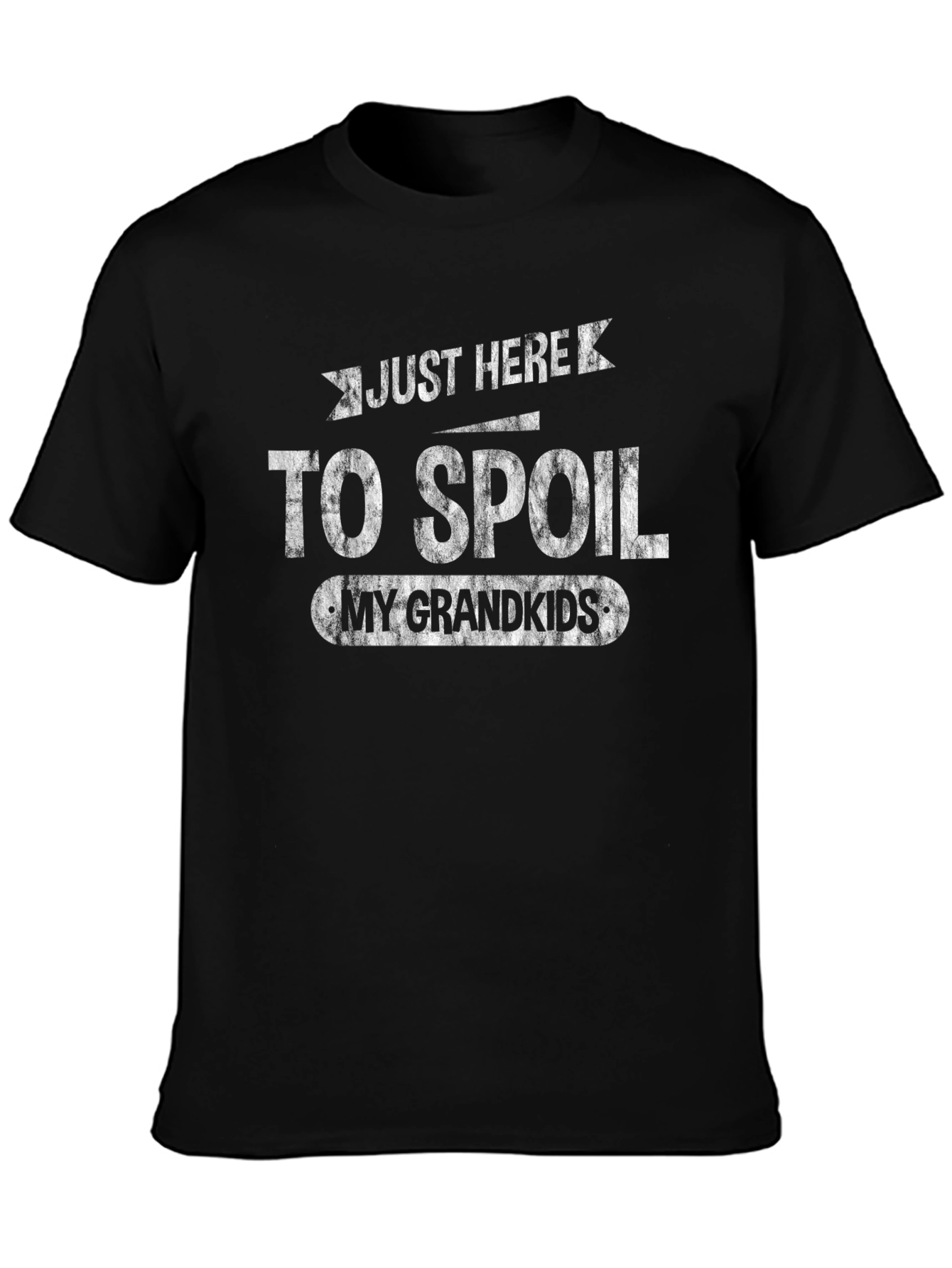 Spoil My Grandkids T-Shirt - Black Cotton Tee