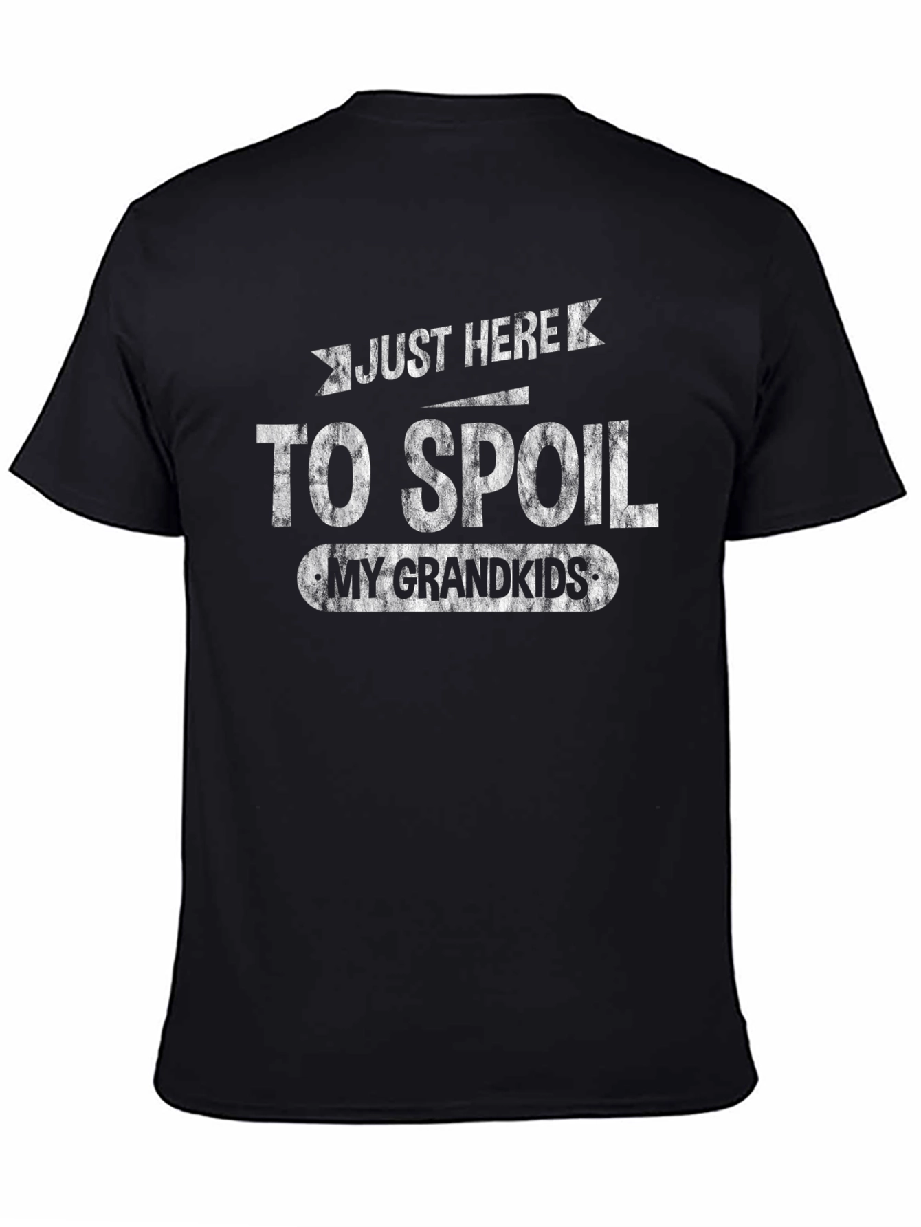 Spoil My Grandkids T-Shirt - Black Cotton Tee