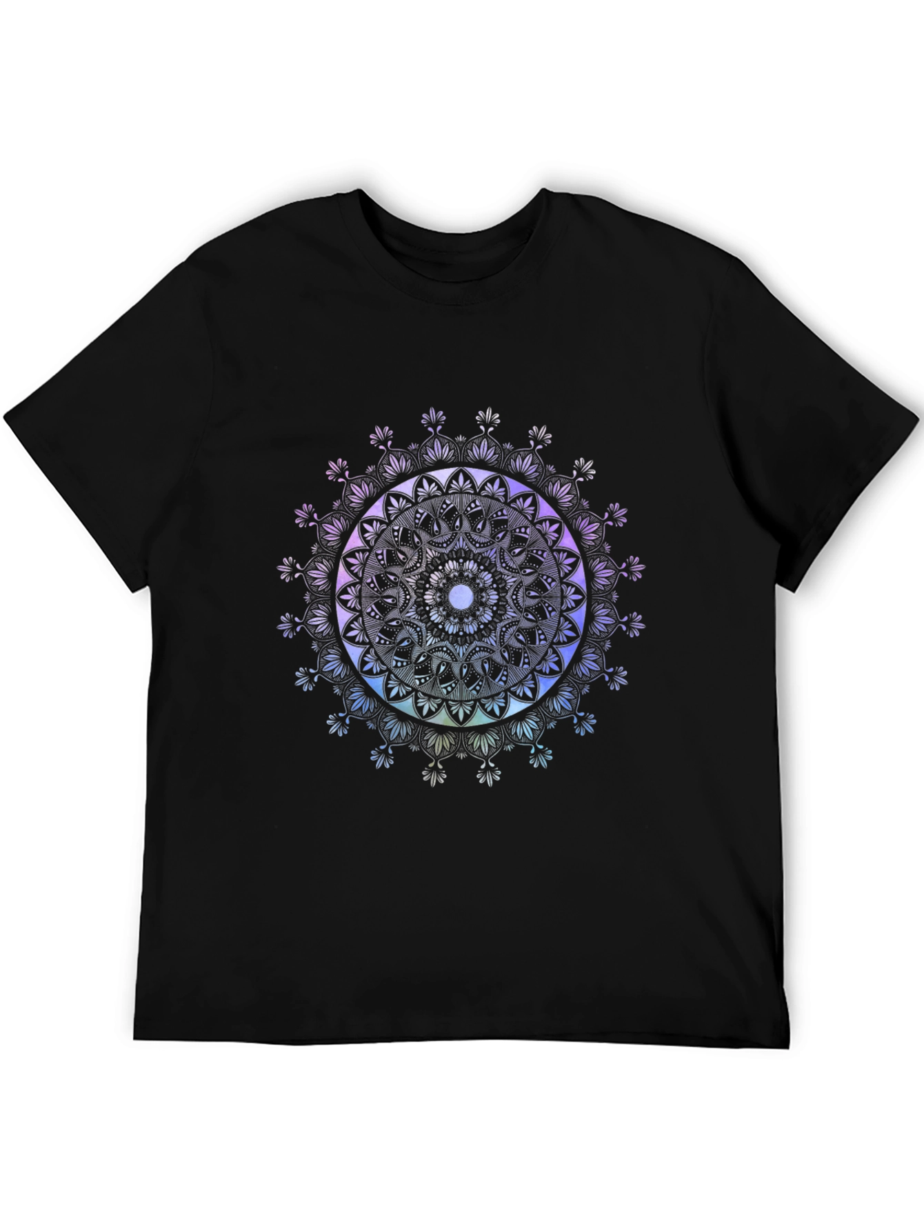 Mandala Art Black T-Shirt