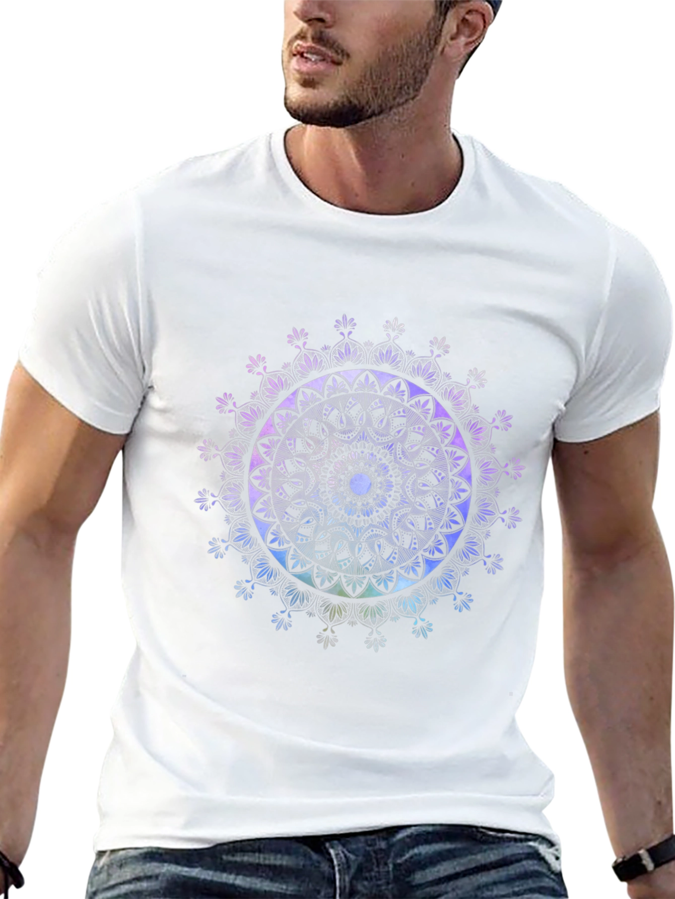 Mandala Art Black T-Shirt