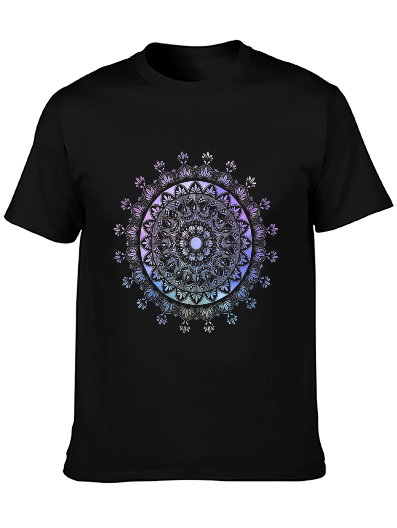 Mandala Art Black T-Shirt