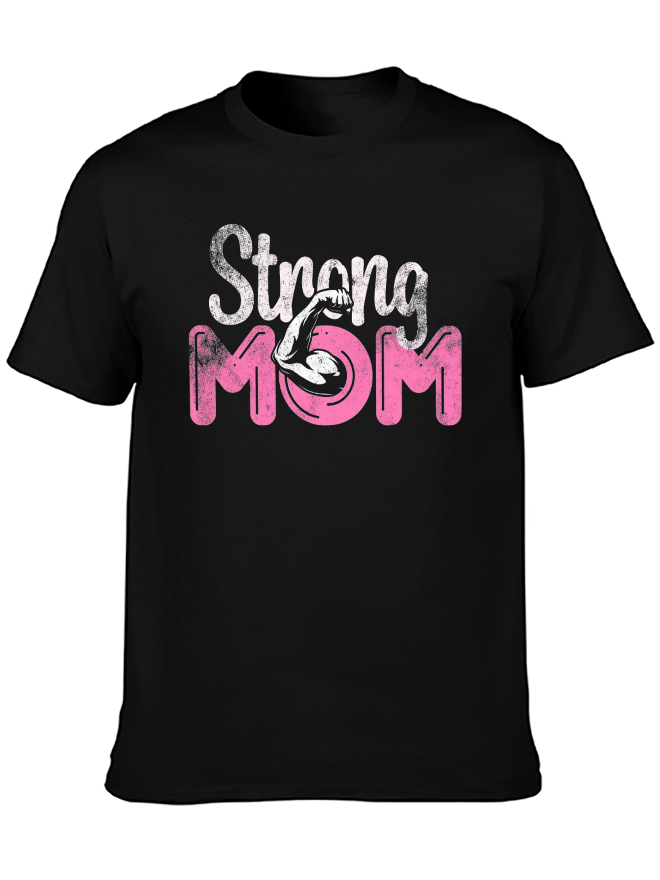 Strong Mom Graphic Tee - Black T-Shirt