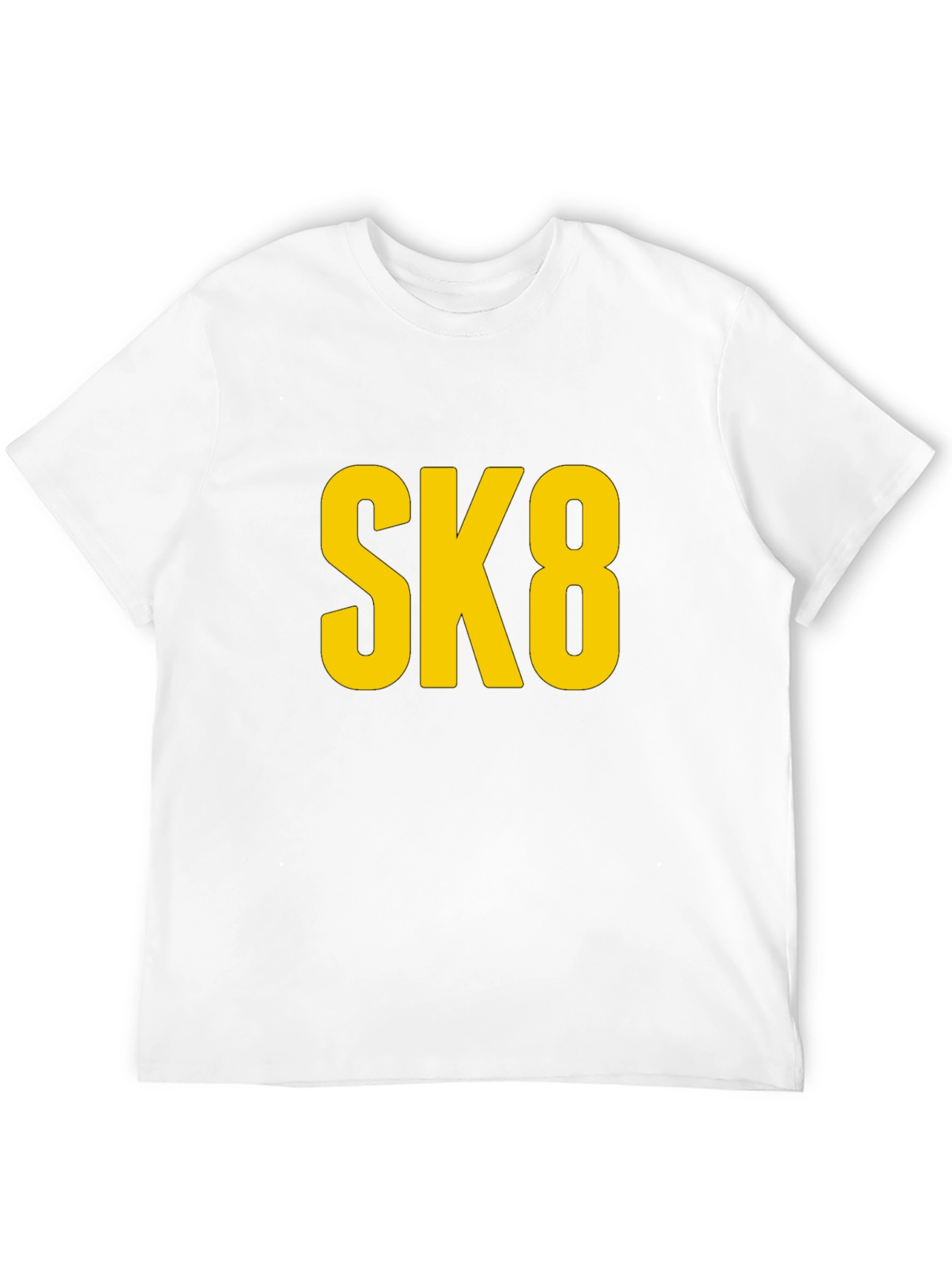 SK8 Graphic Tee - Black Cotton T-Shirt