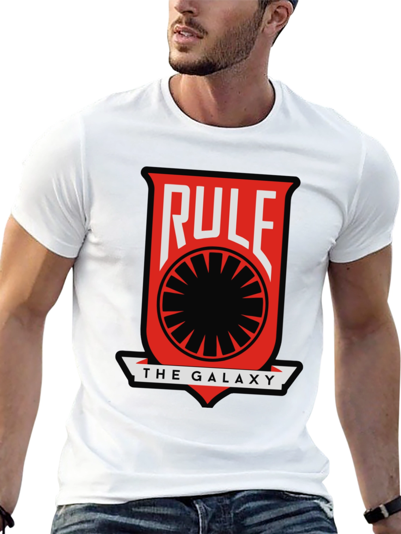 Rule The Galaxy Graphic T-Shirt - Black Cotton Tee