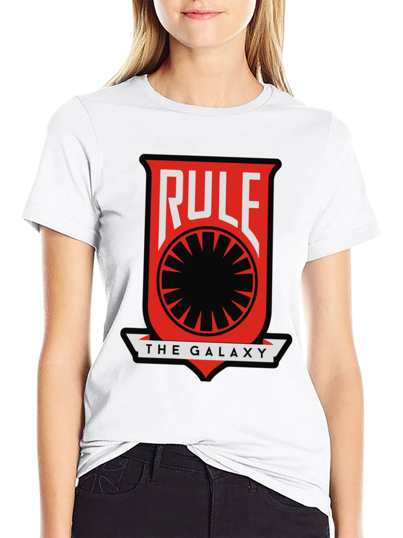 Rule The Galaxy Graphic T-Shirt - Black Cotton Tee
