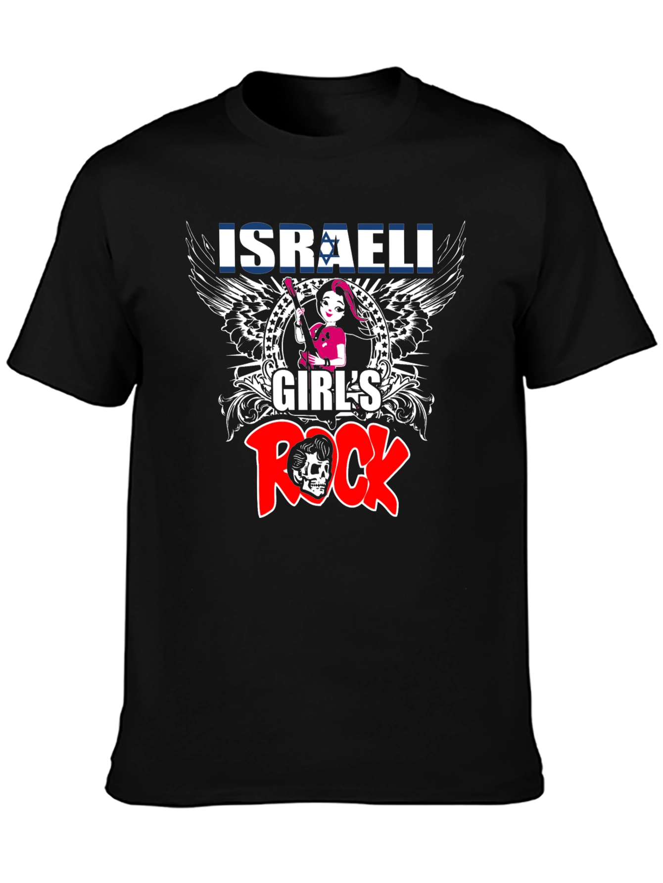 Israeli Girls Rock T-Shirt - Black