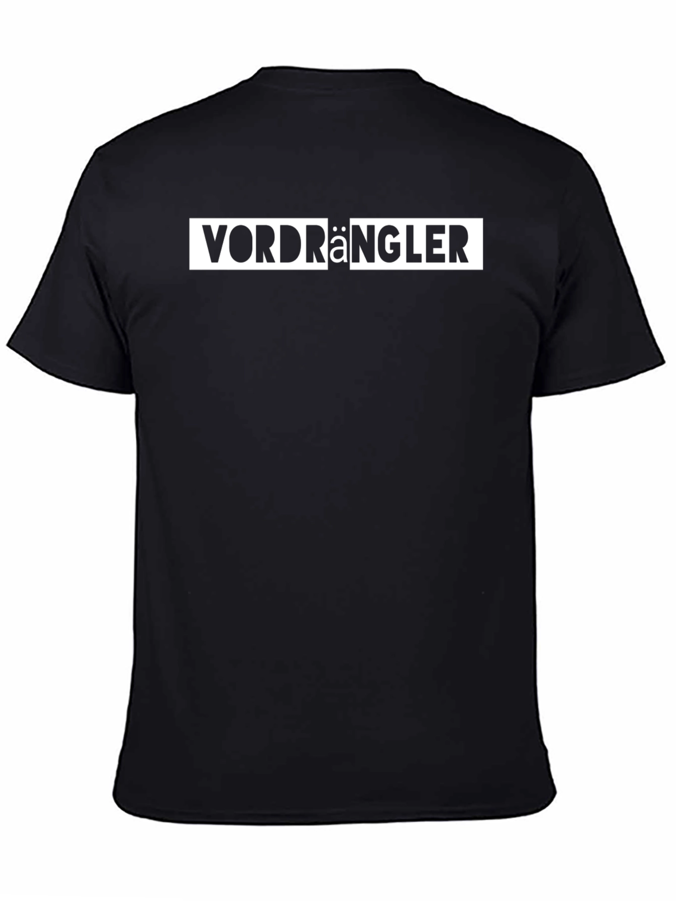 Vordrängler Black Crew Neck T-Shirt