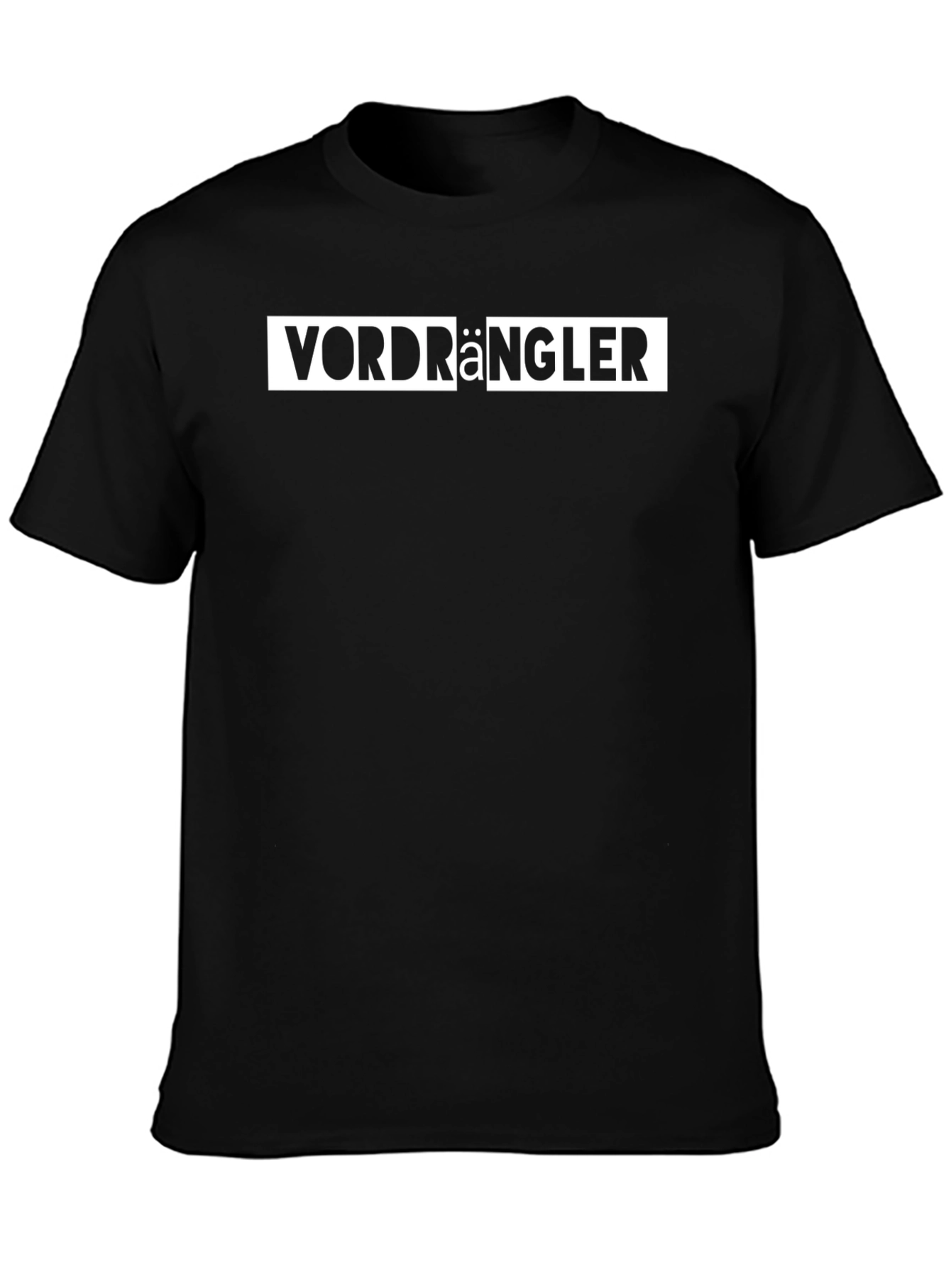 Vordrängler Black Crew Neck T-Shirt
