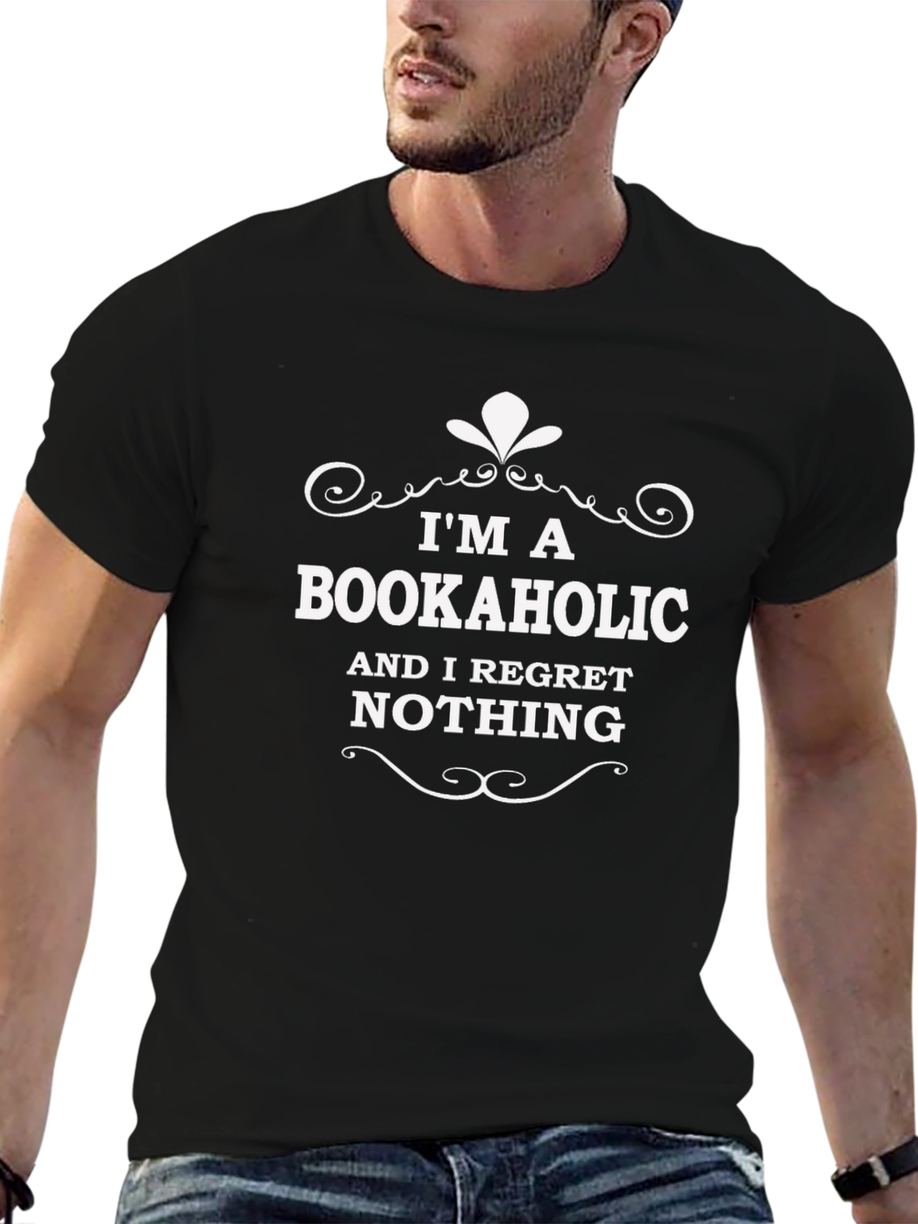 Bookaholic T-Shirt: I Regret Nothing - Novelty Tee
