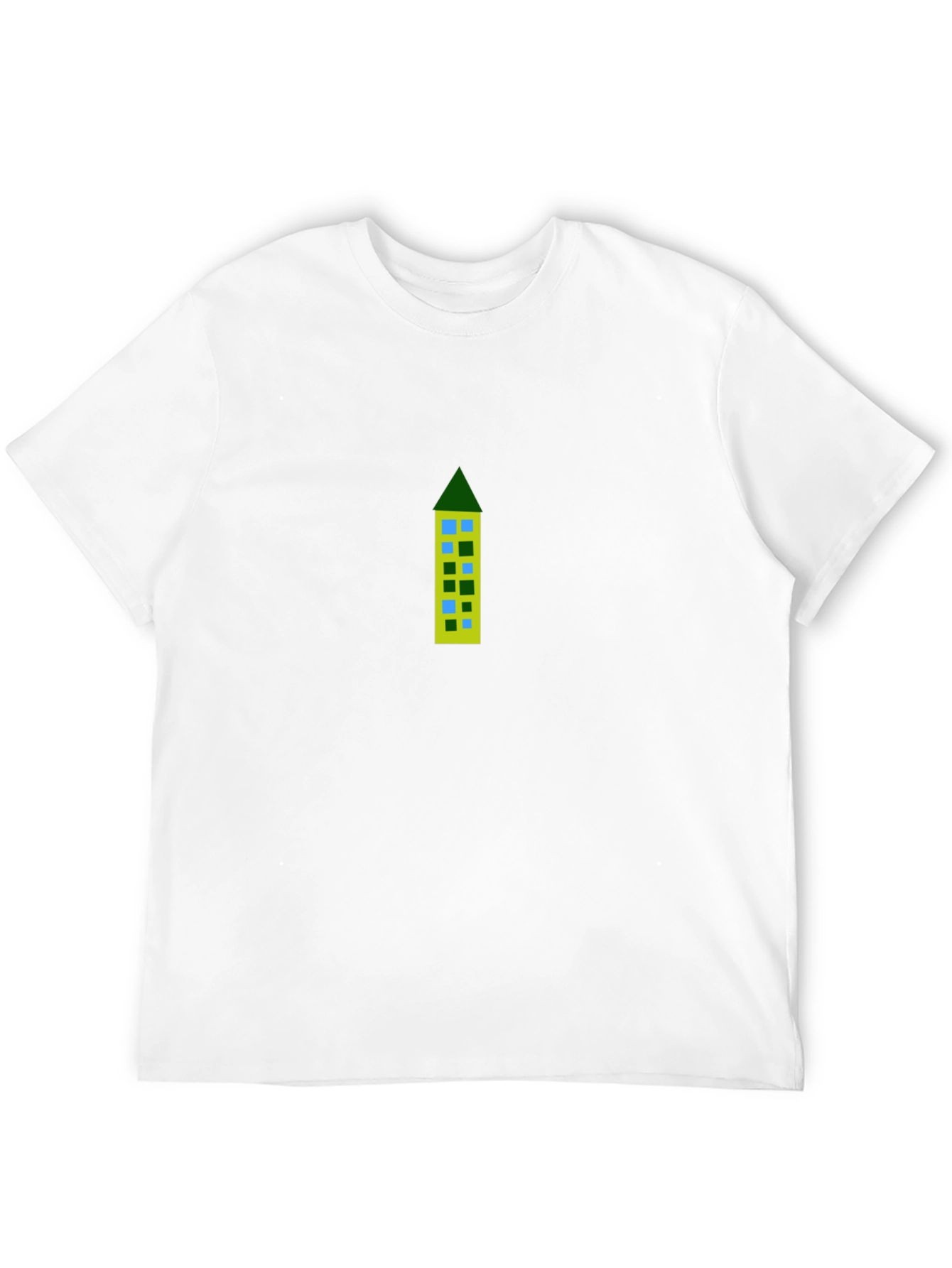 Building Print Black Tee