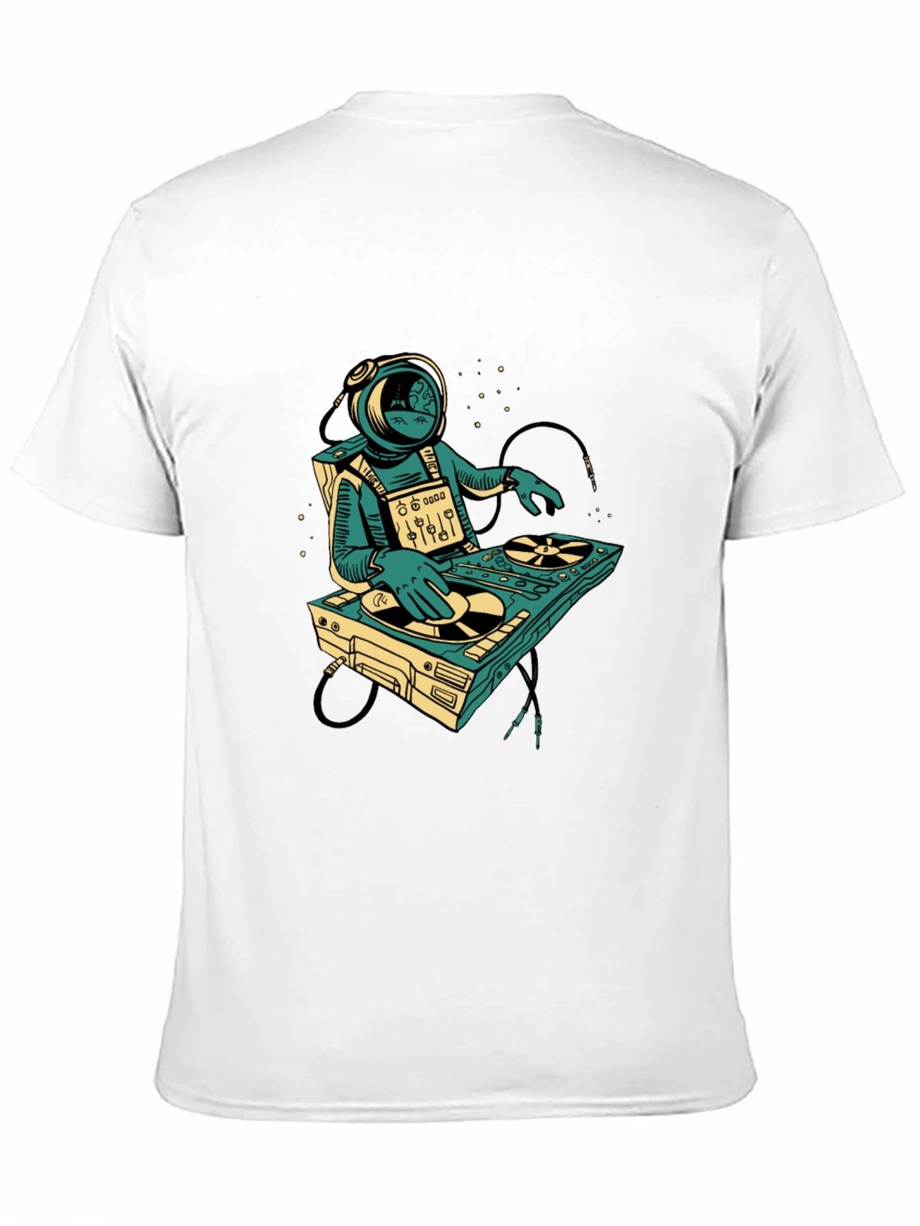 Astronaut DJ Graphic Tee - Space Music Lover T-Shirt