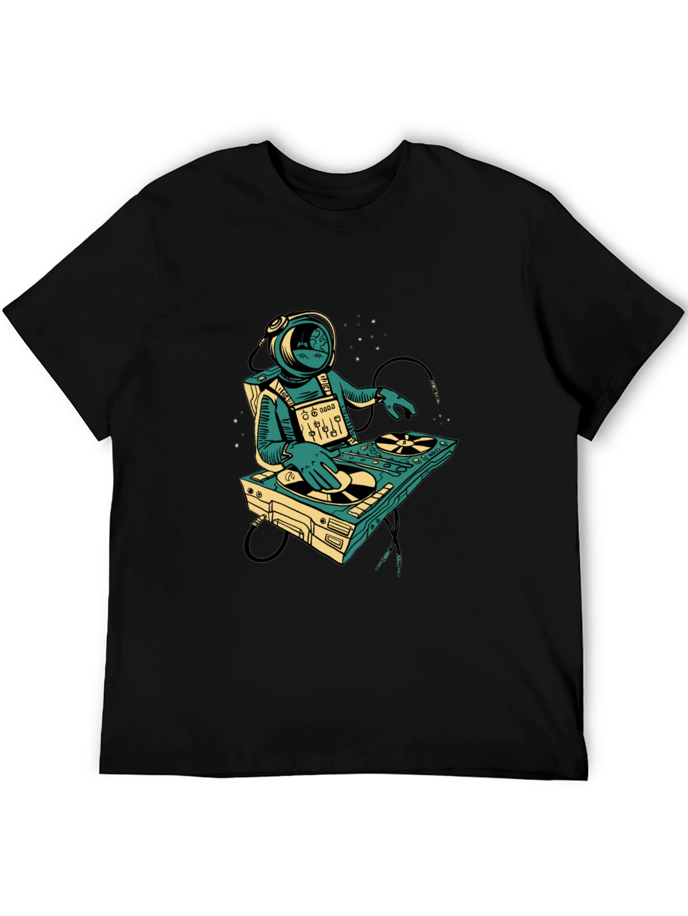 Astronaut DJ Graphic Tee - Space Music Lover T-Shirt