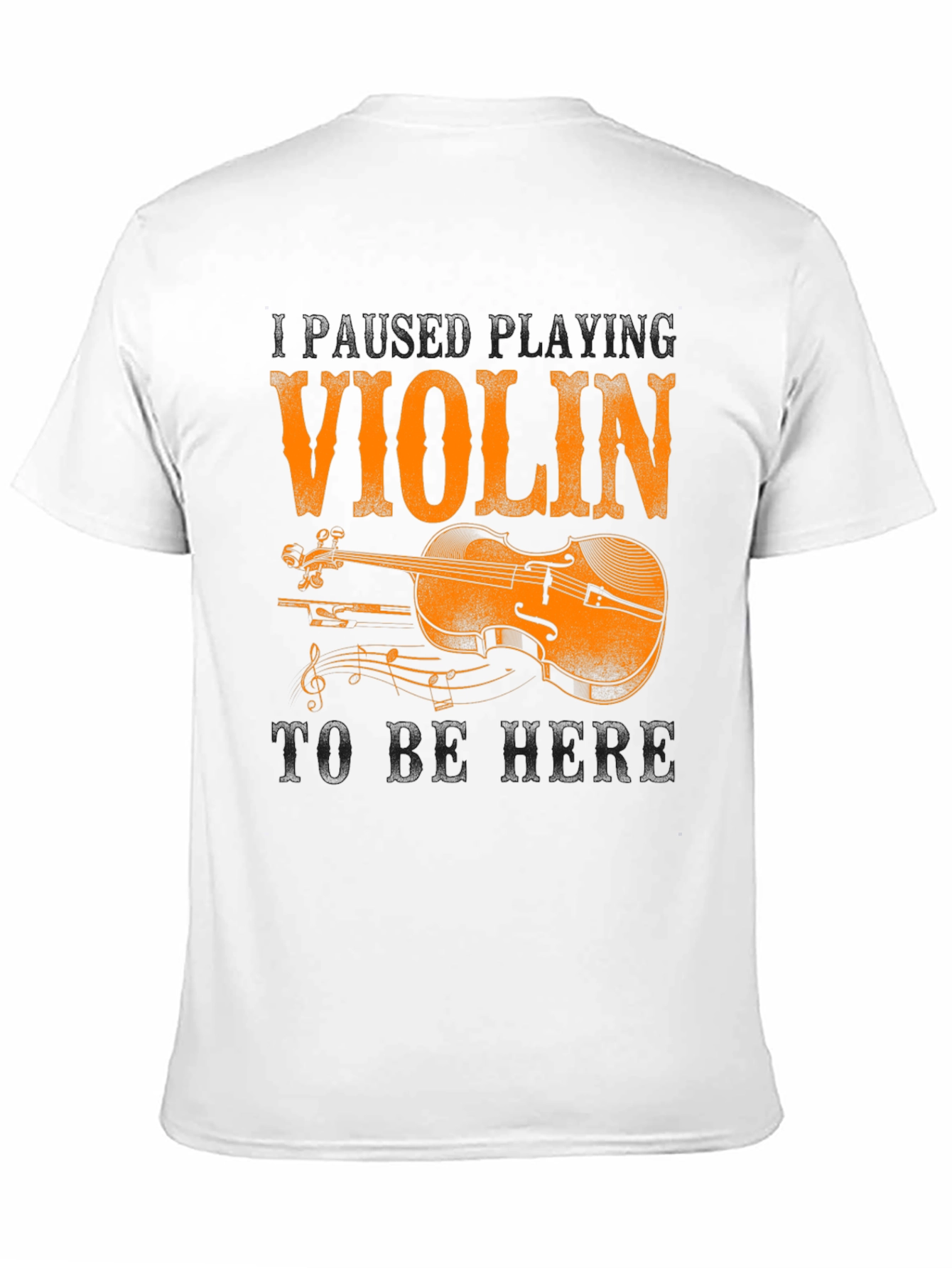 Violin Graphic Tee - Music Lovers T-Shirt