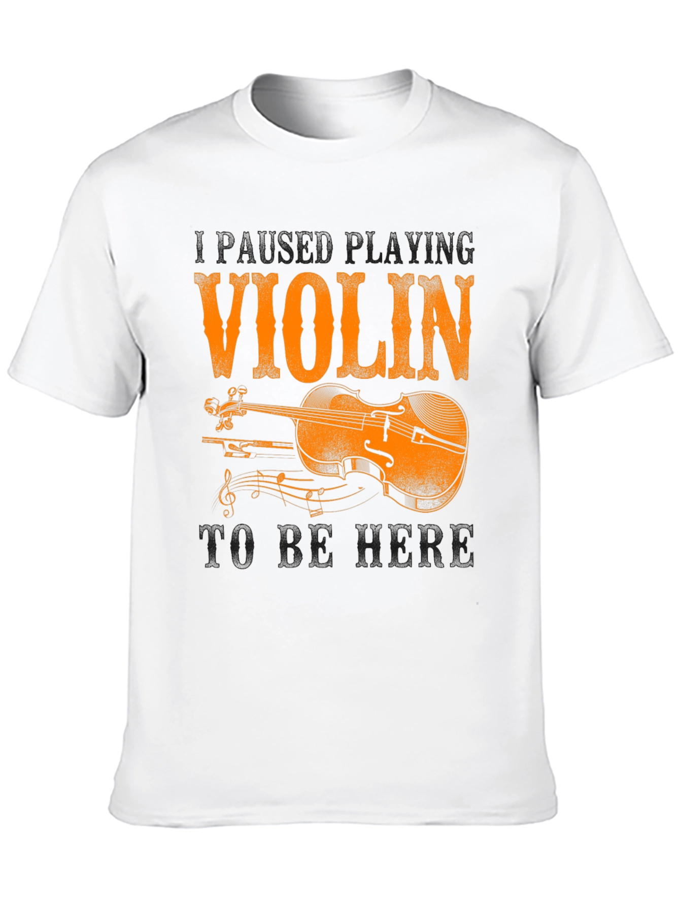 Violin Graphic Tee - Music Lovers T-Shirt